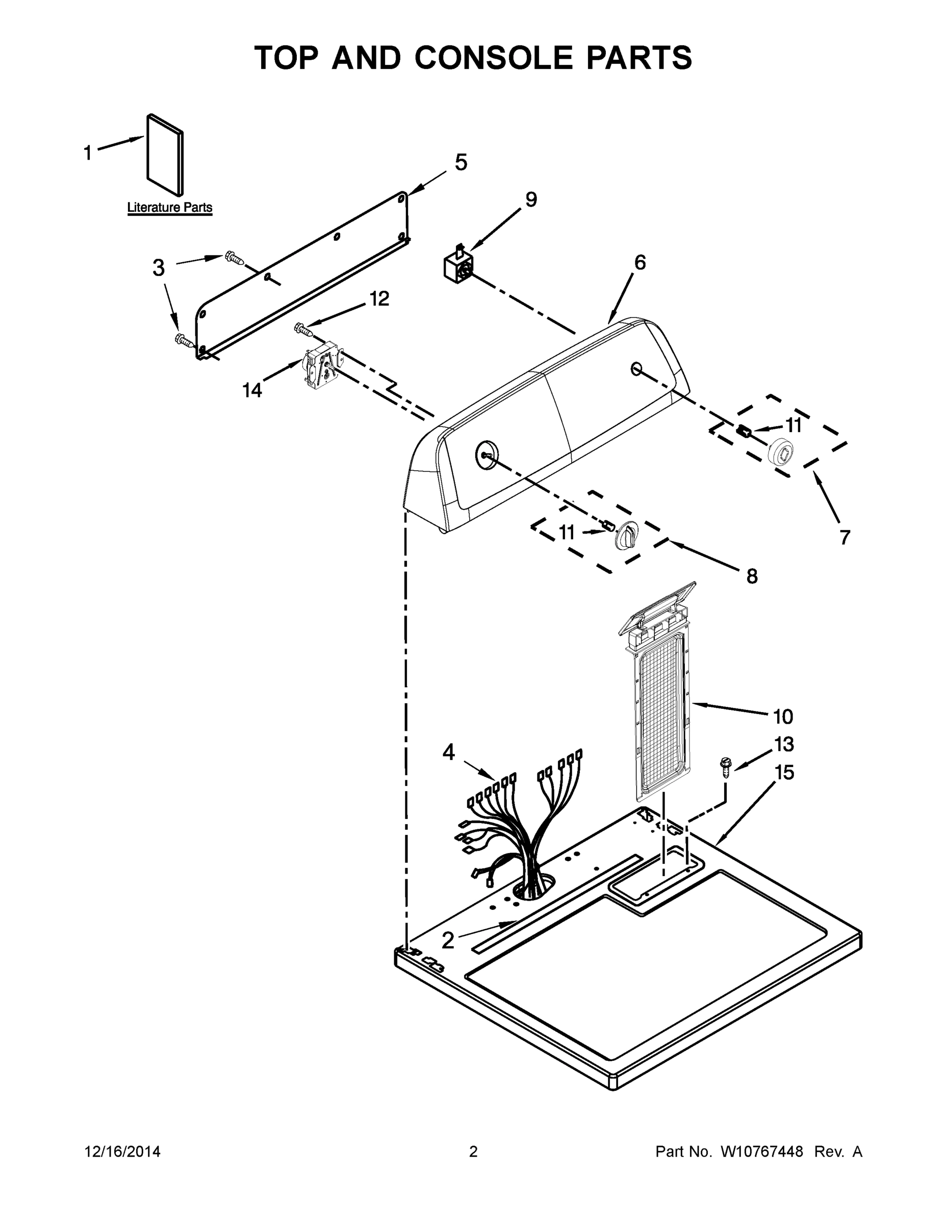 02 - TOP AND CONSOLE PARTS