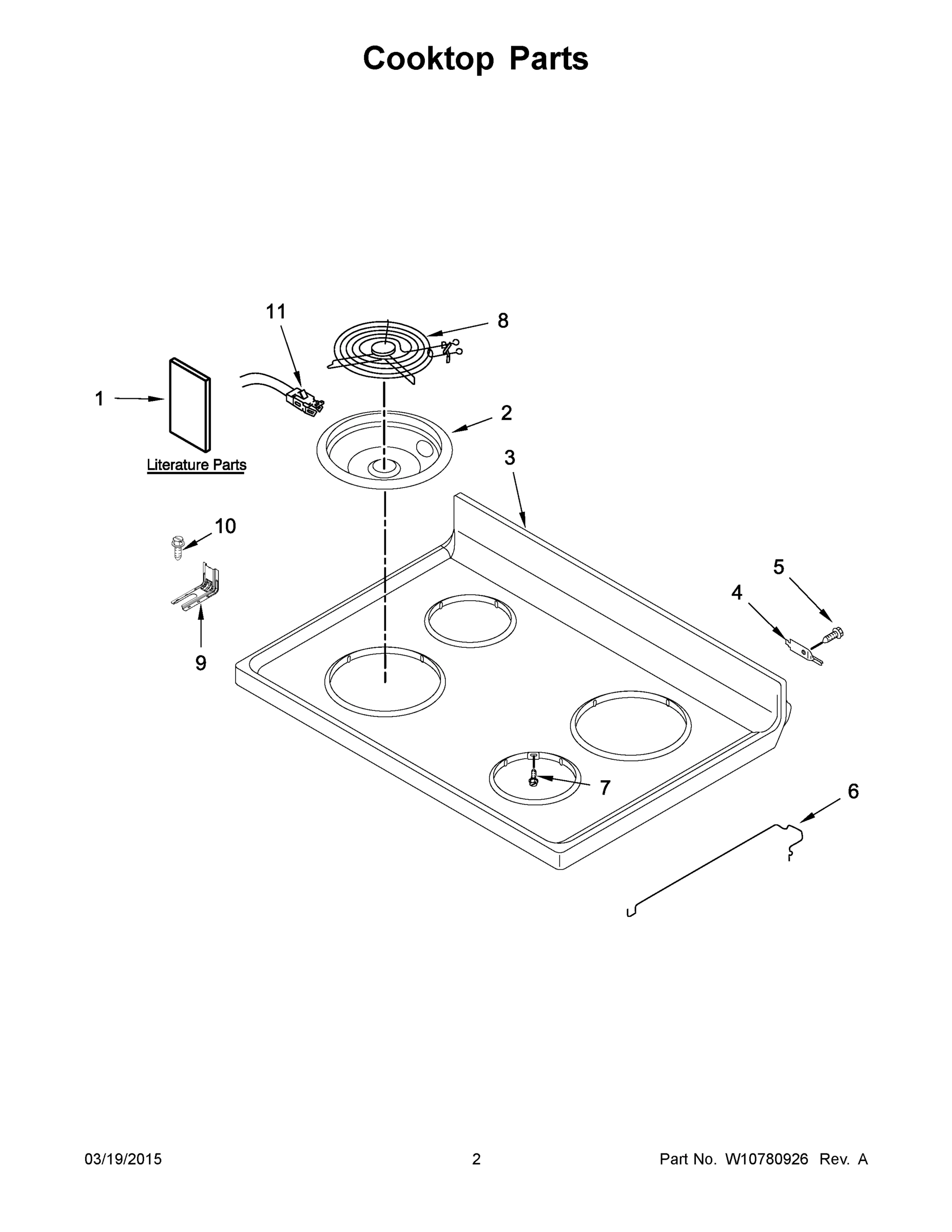 02 - COOKTOP PARTS