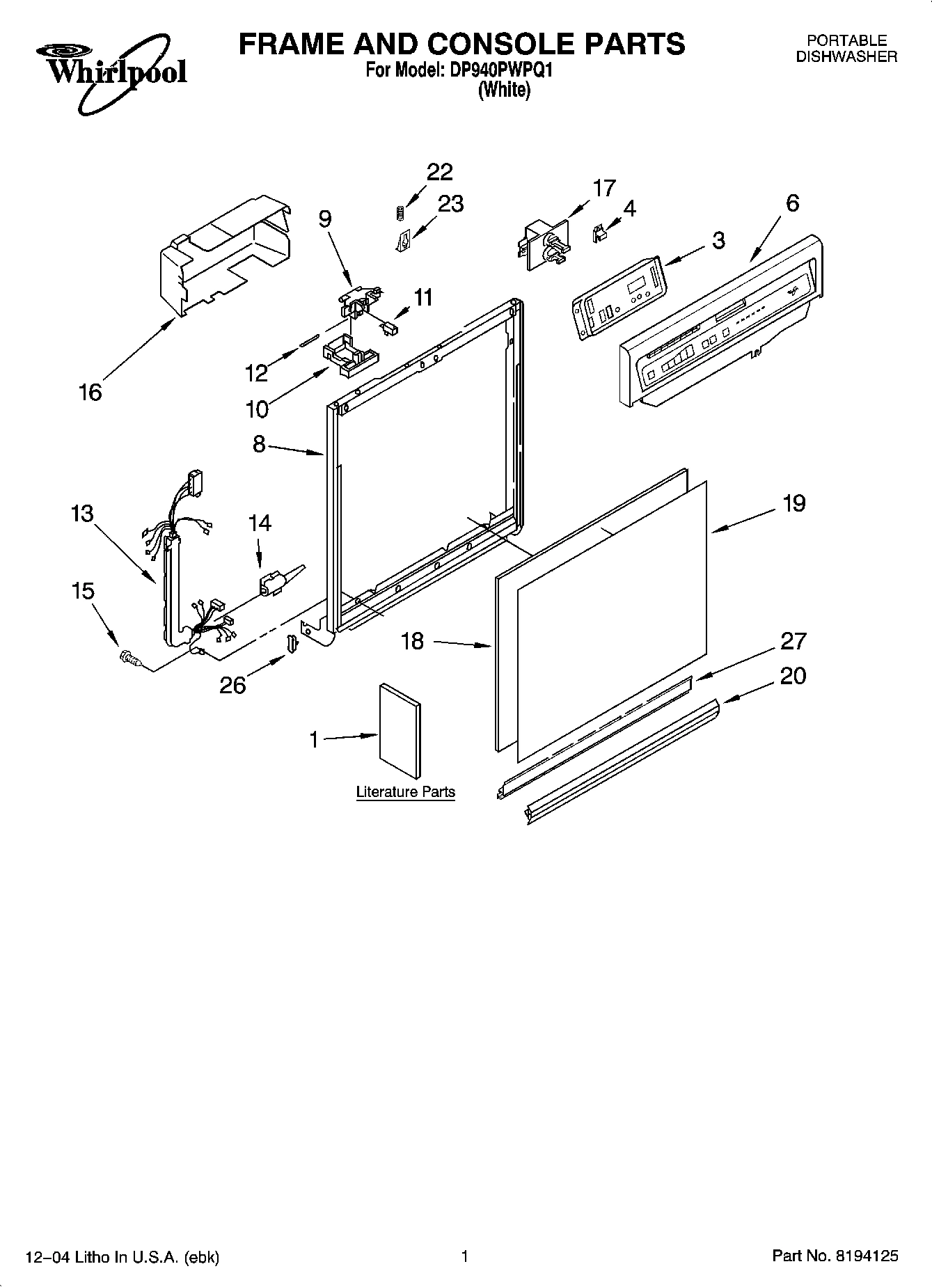 01 - FRAME AND CONSOLE PARTS