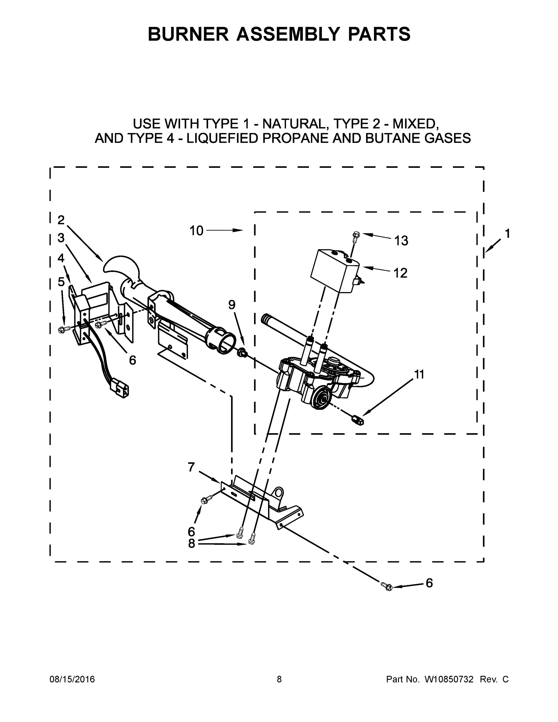 05 - BURNER ASSEMBLY PARTS