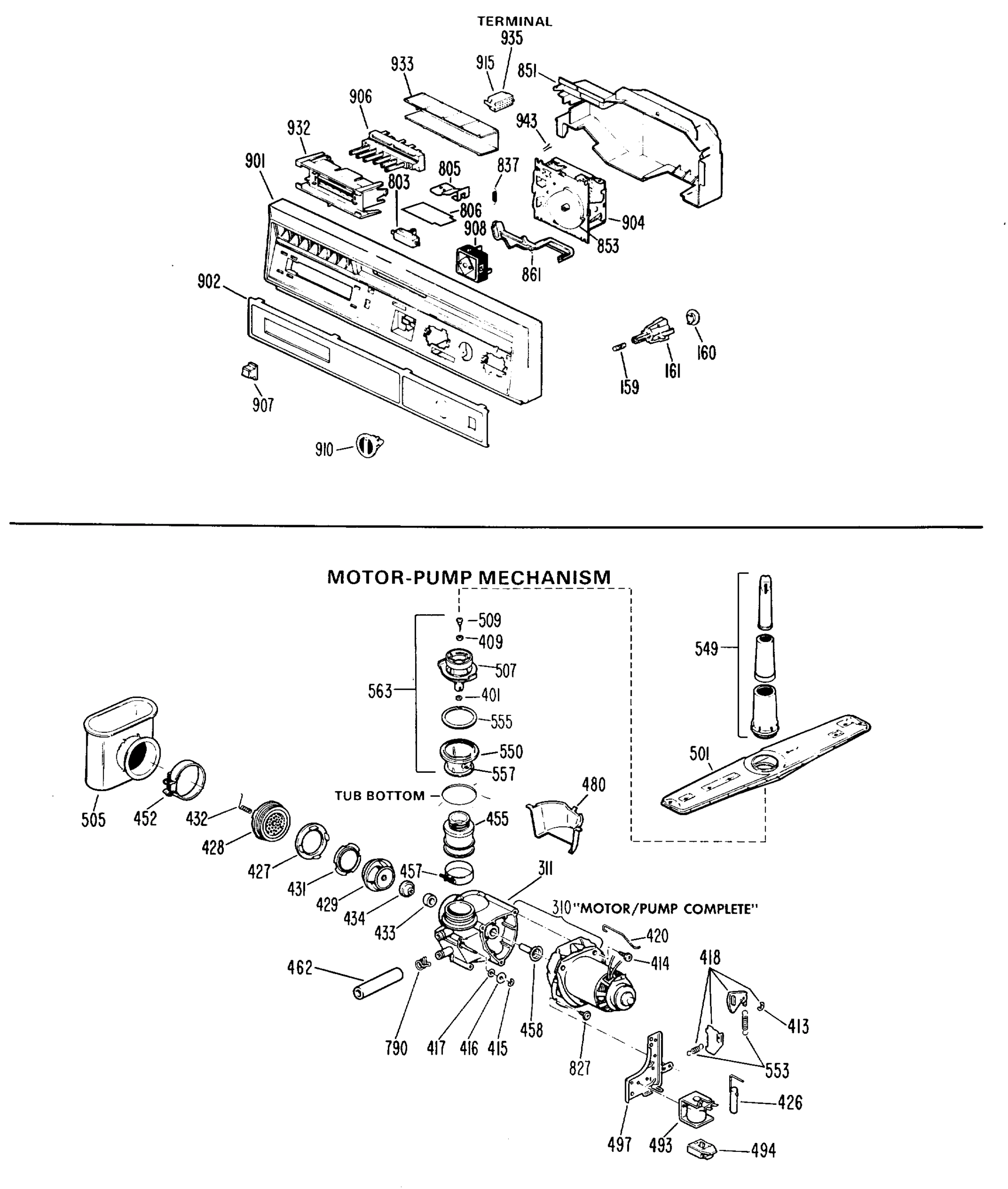 MOTOR-PUMP MECHANISM
