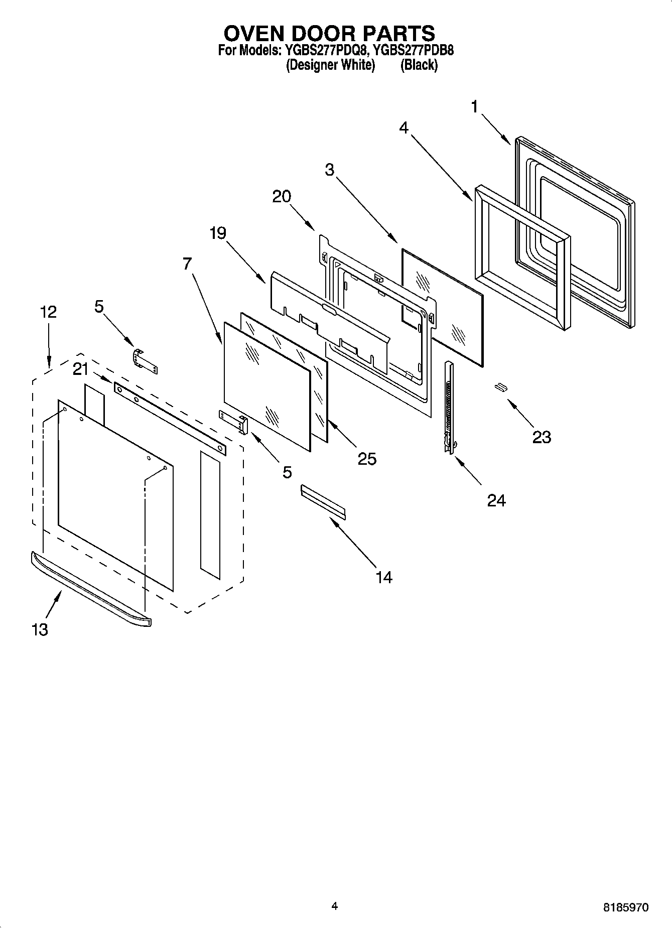 03 - OVEN DOOR PARTS