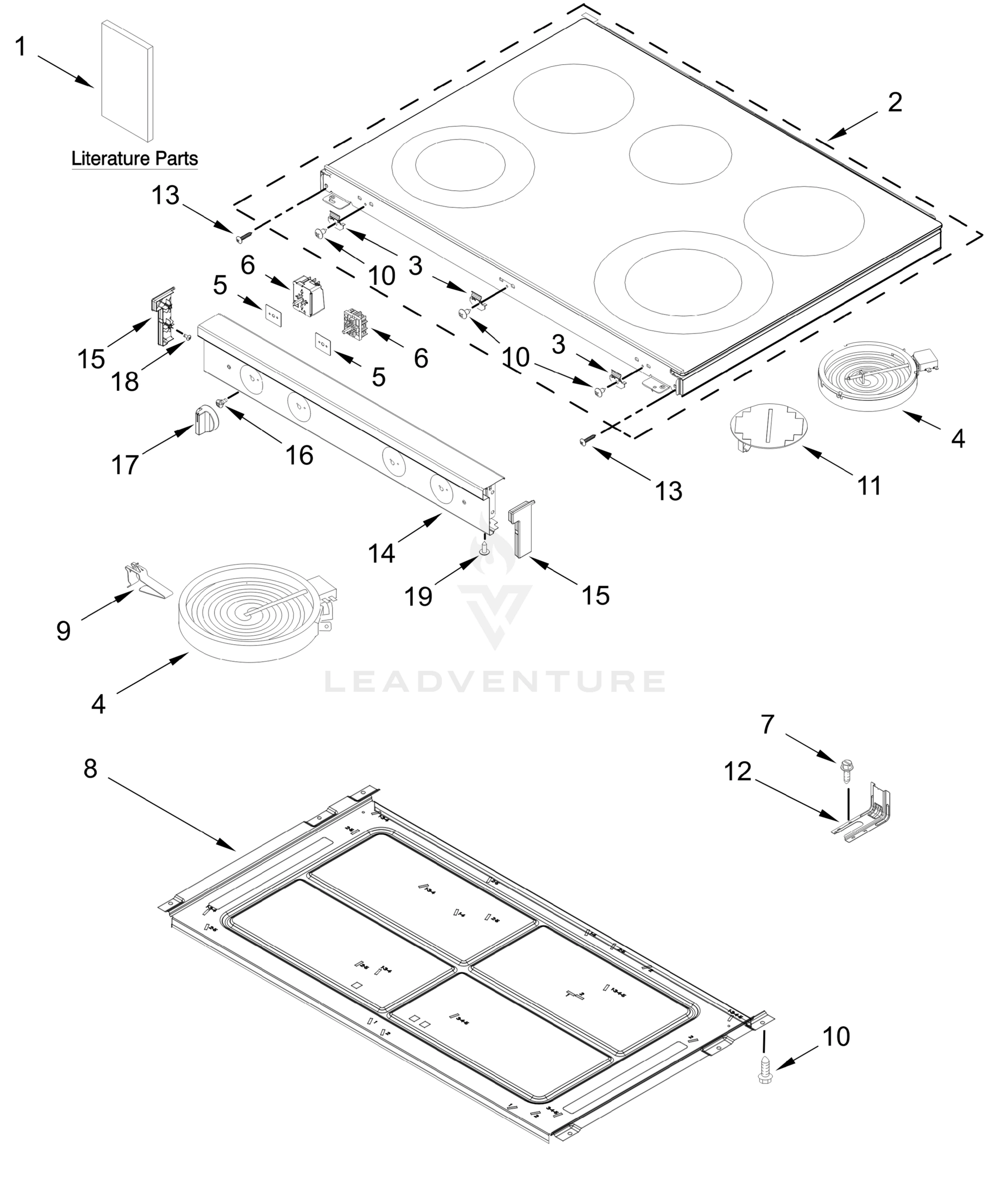 COOKTOP PARTS