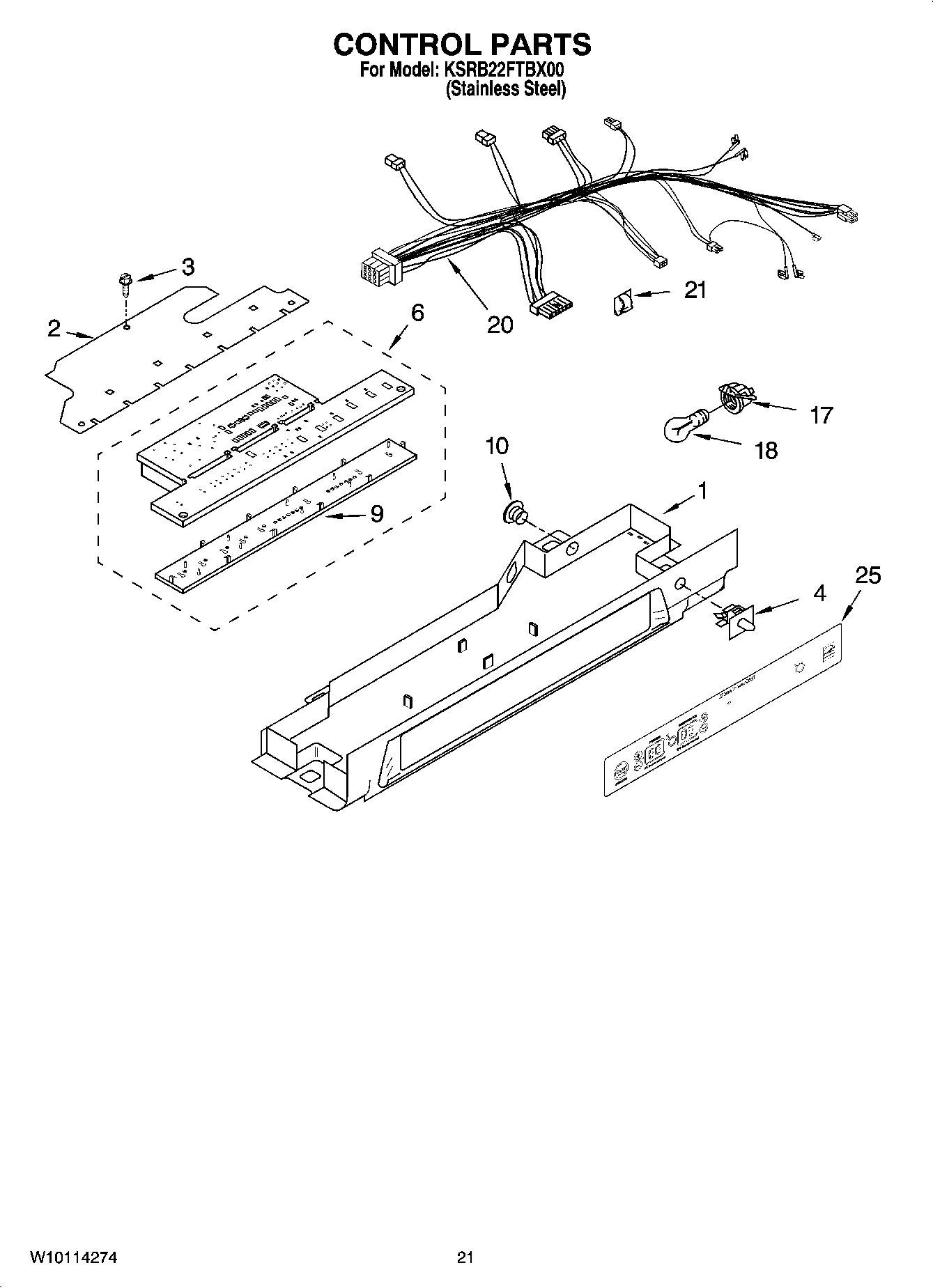 12 - CONTROL PARTS, OPTIONAL PARTS (NOT INCLUDED)
