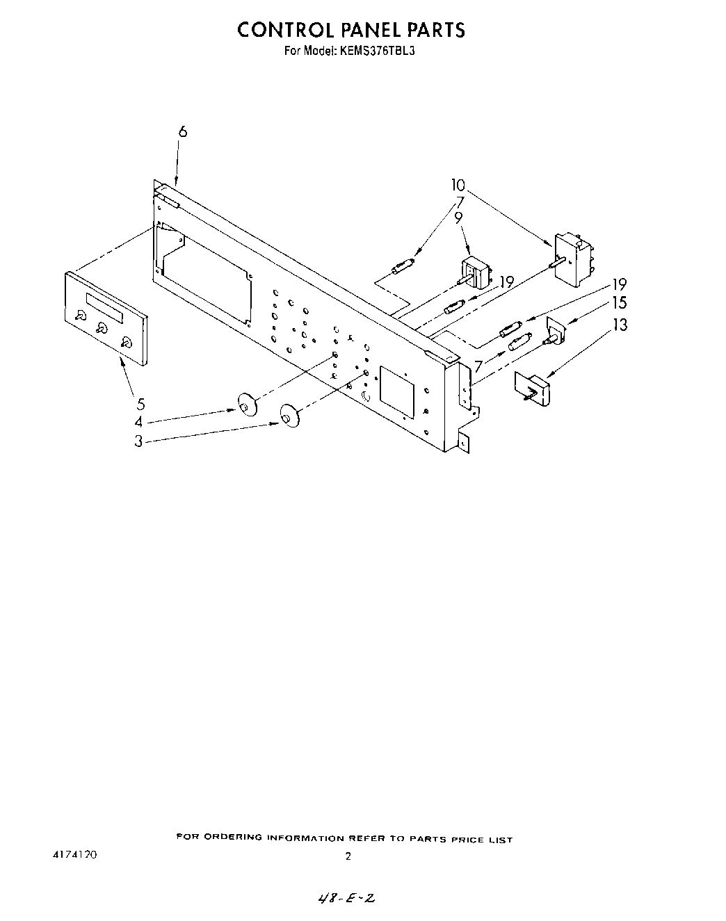02 - CONTROL PANEL , LIT/OPTIONAL