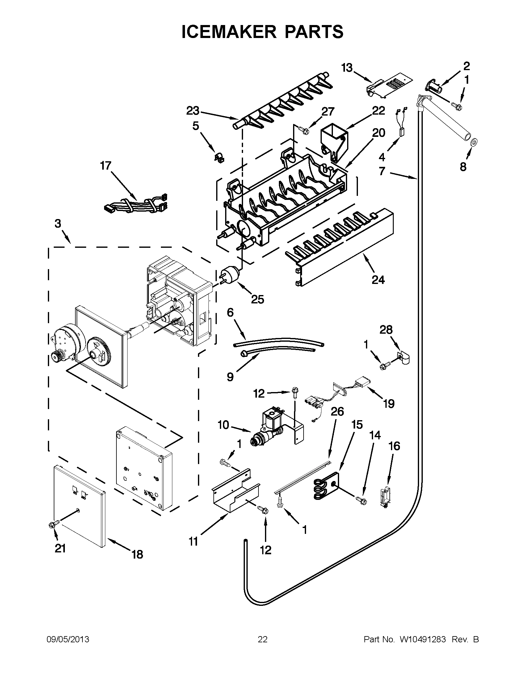 12 - ICEMAKER PARTS