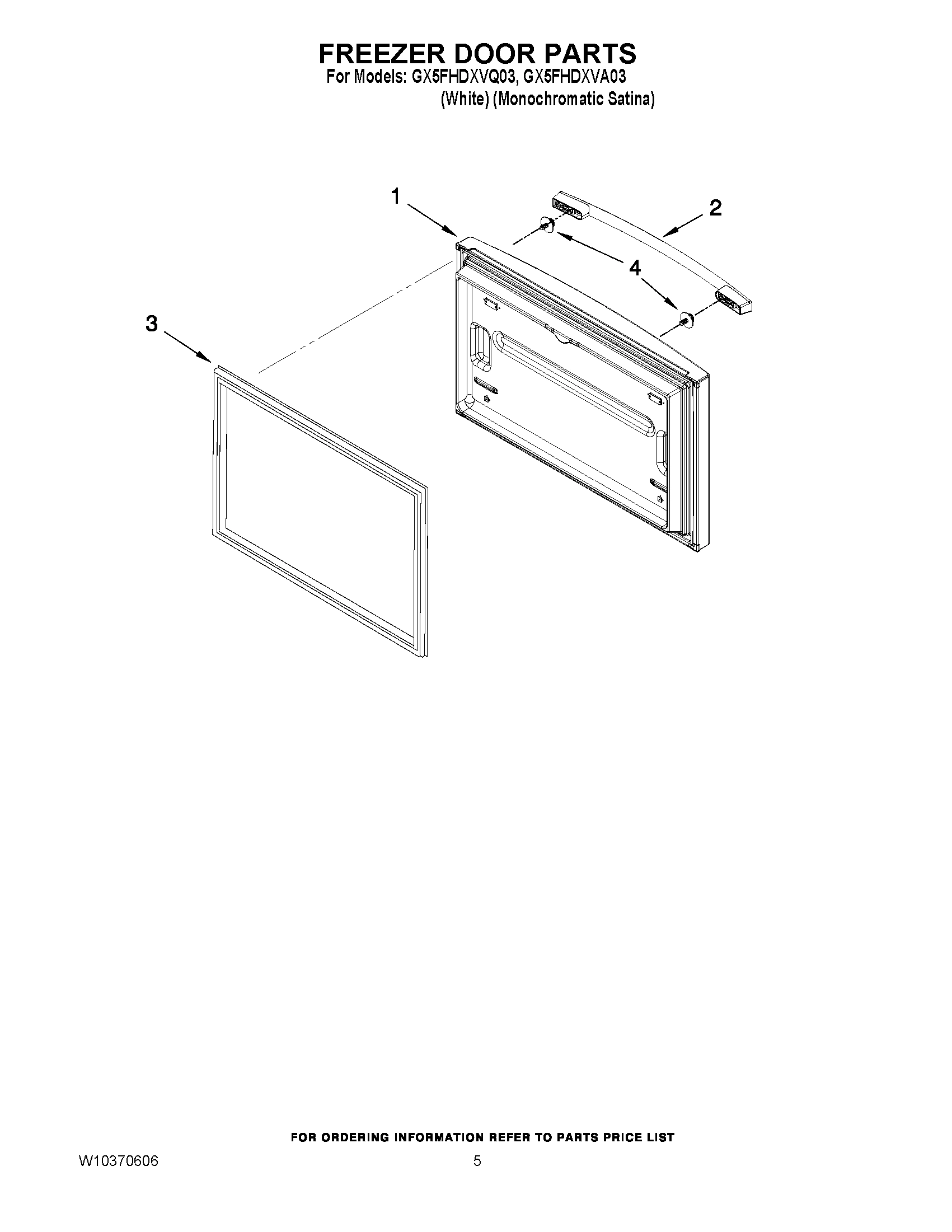03 - FREEZER DOOR PARTS