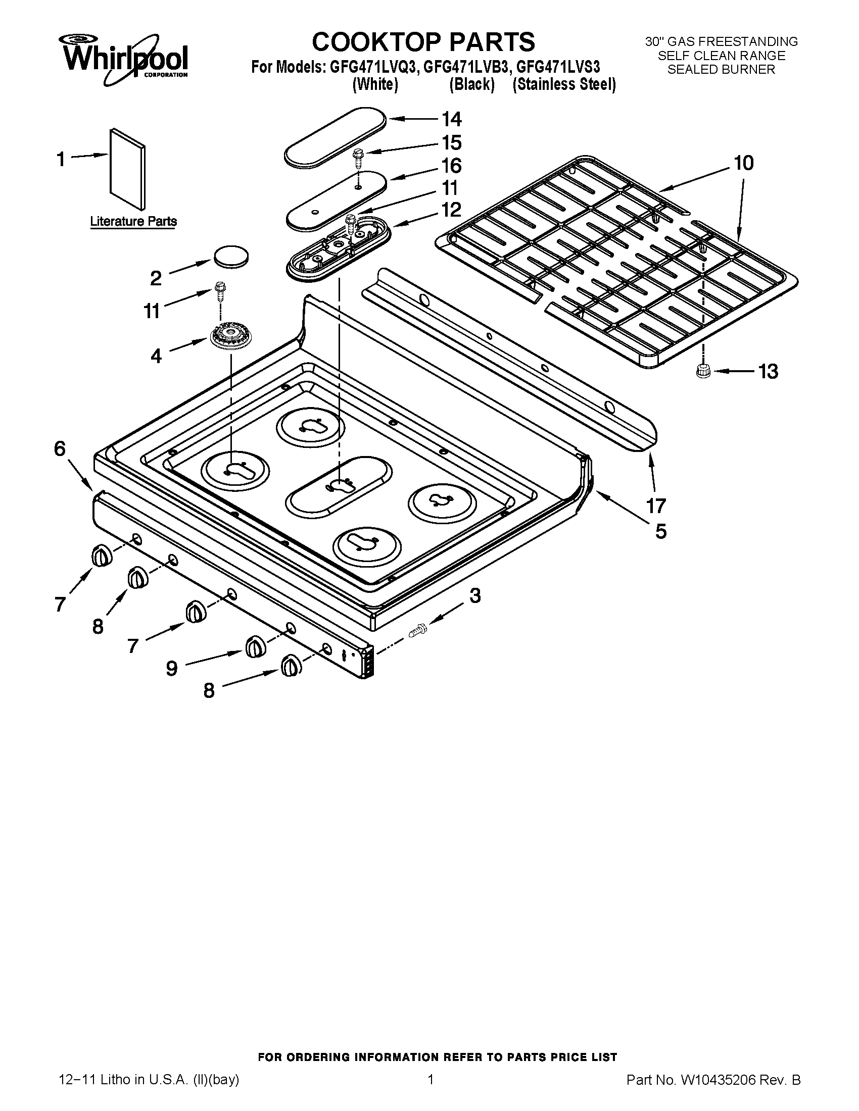 01 - COOKTOP PARTS