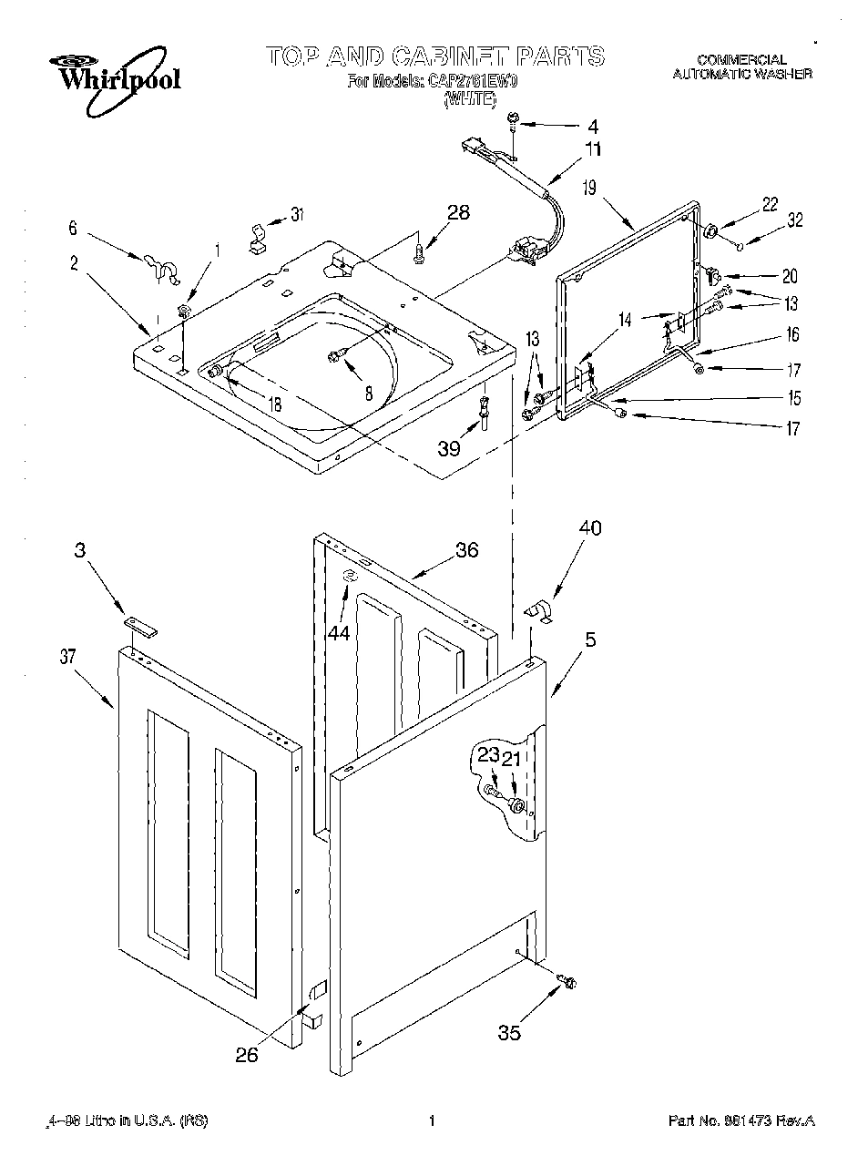 01 - TOP AND CABINET