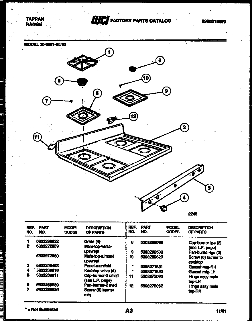 03 - COOKTOP PARTS