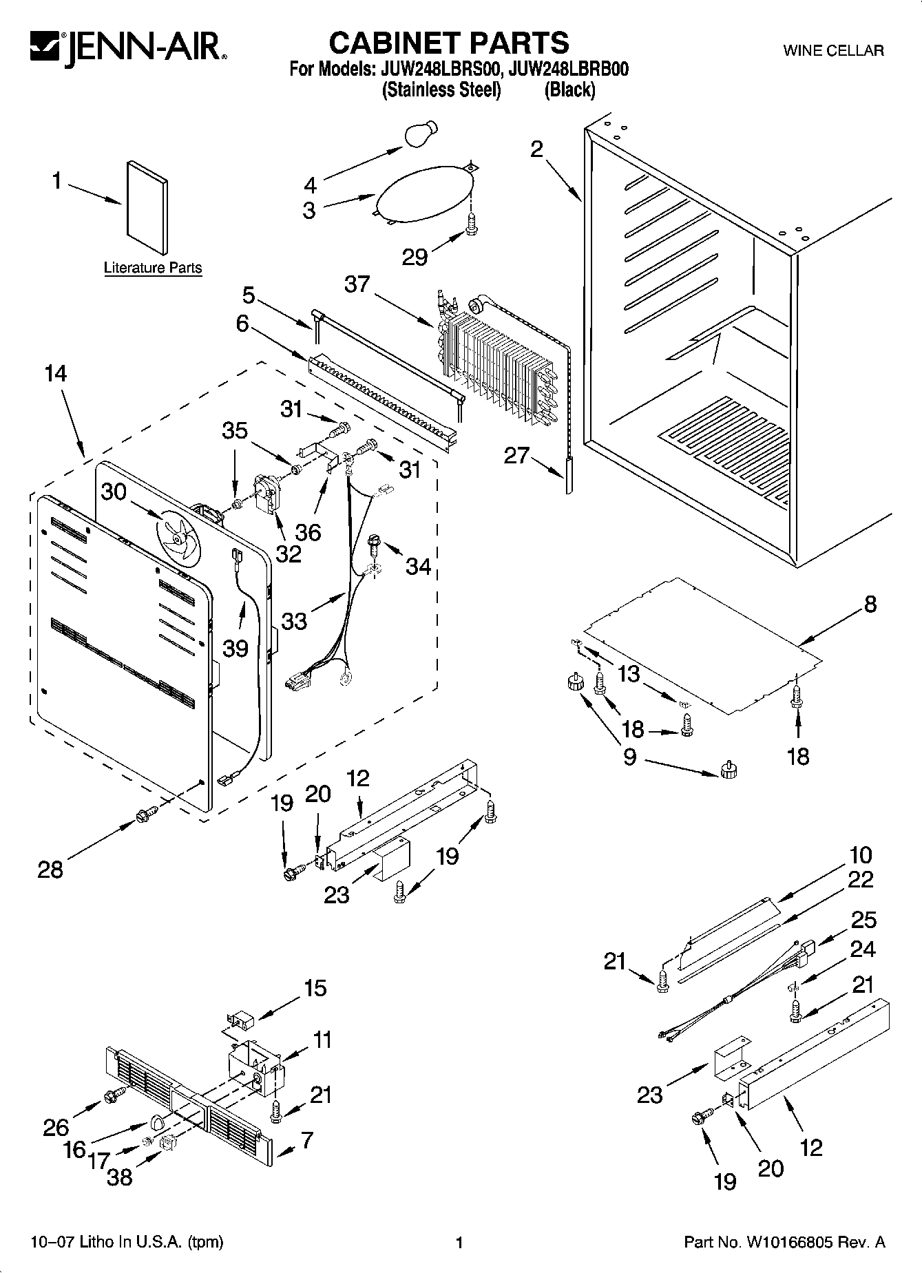 01 - CABINET PARTS
