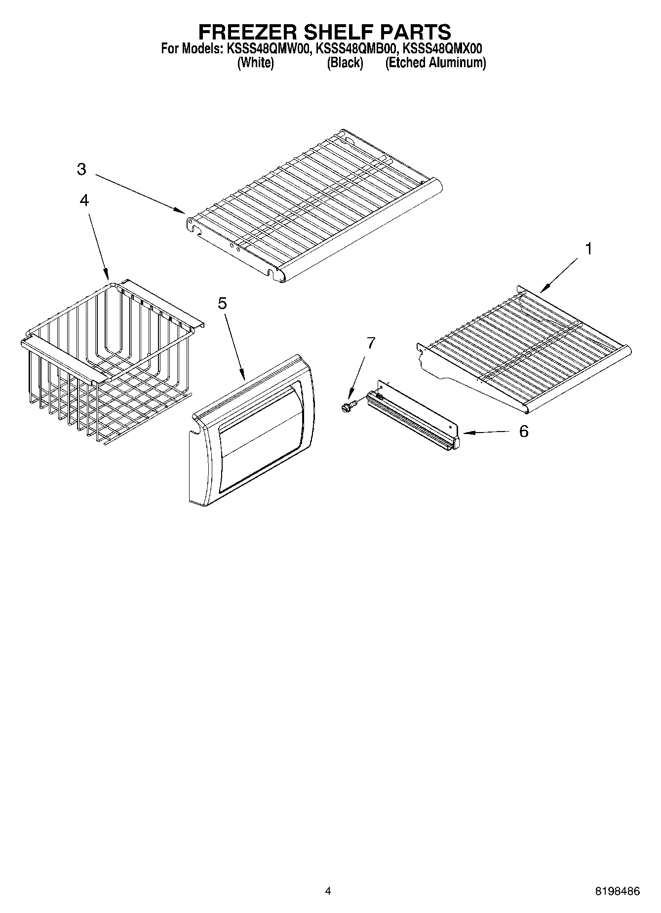 03 - FREEZER SHELF PARTS