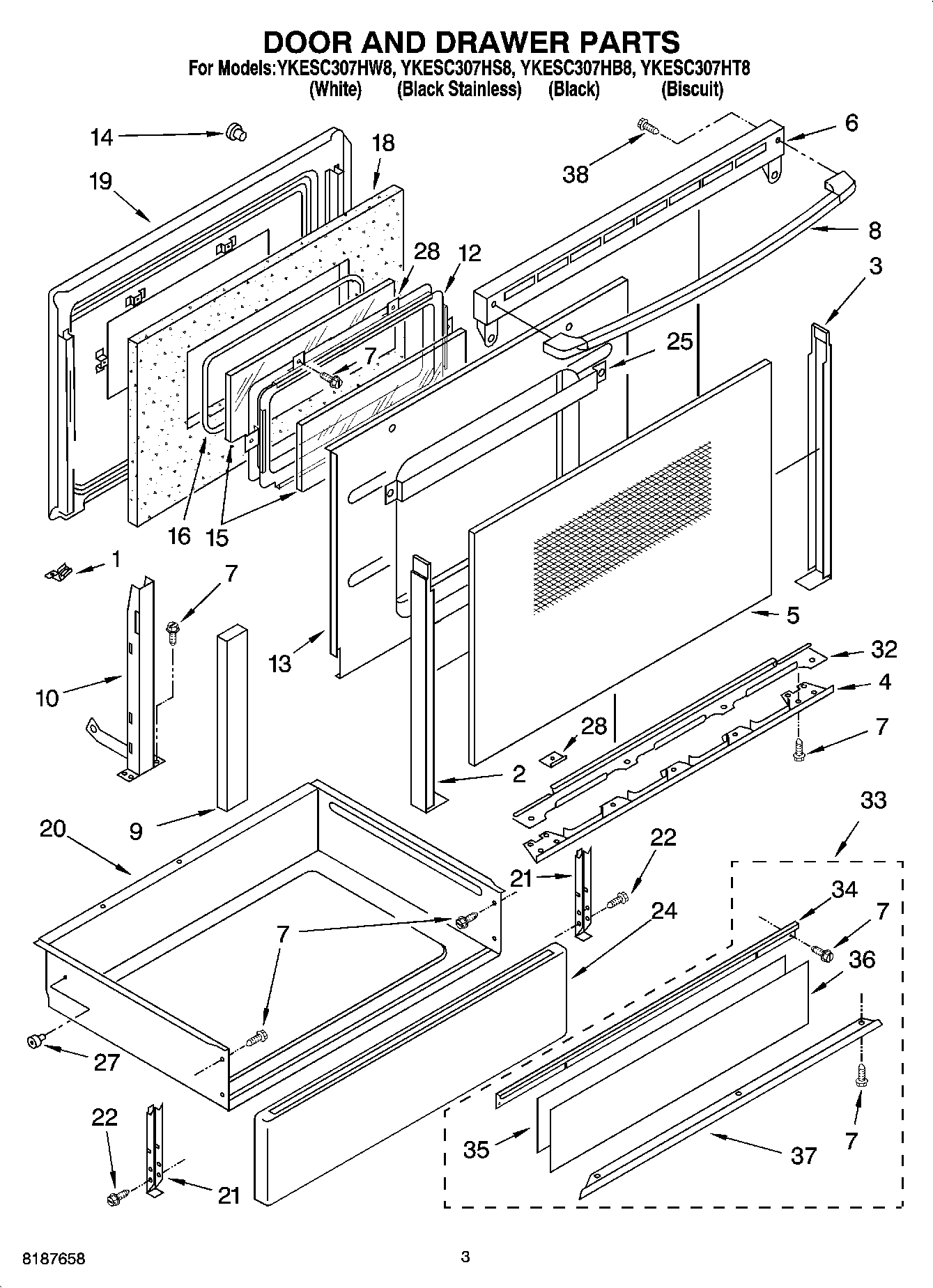 02 - DOOR AND DRAWER PARTS
