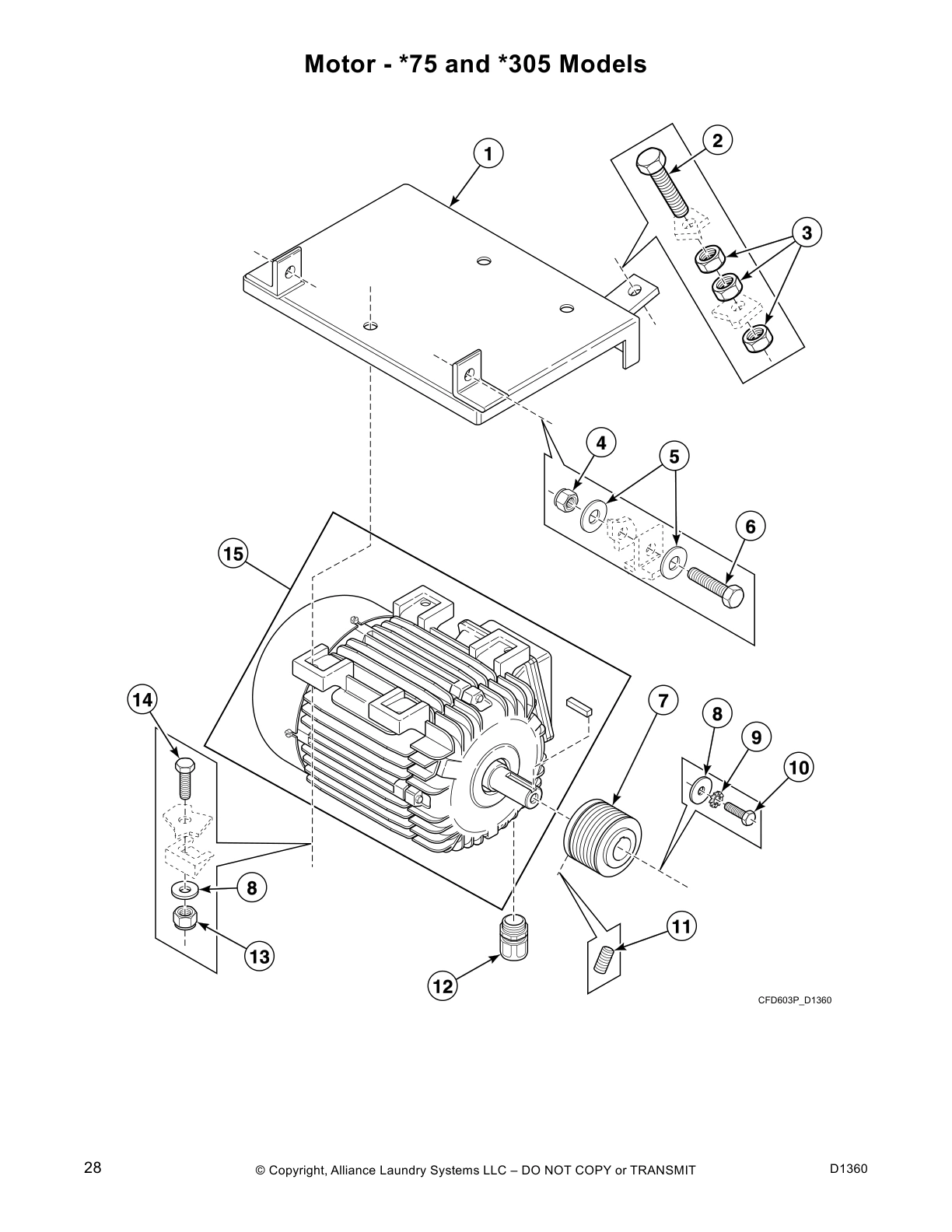 Motor - *75 and *305 Models