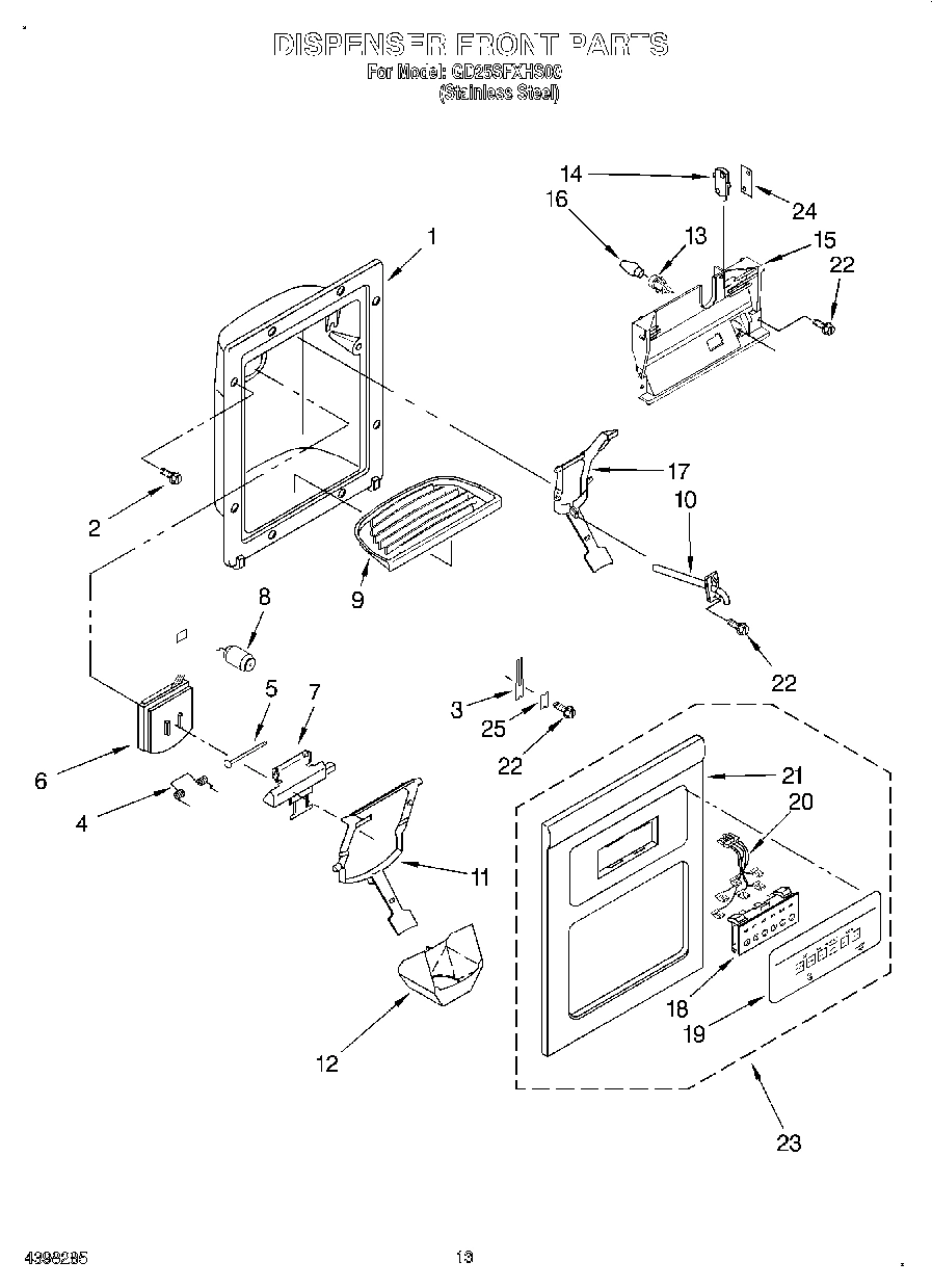08 - DISPENSER FRONT