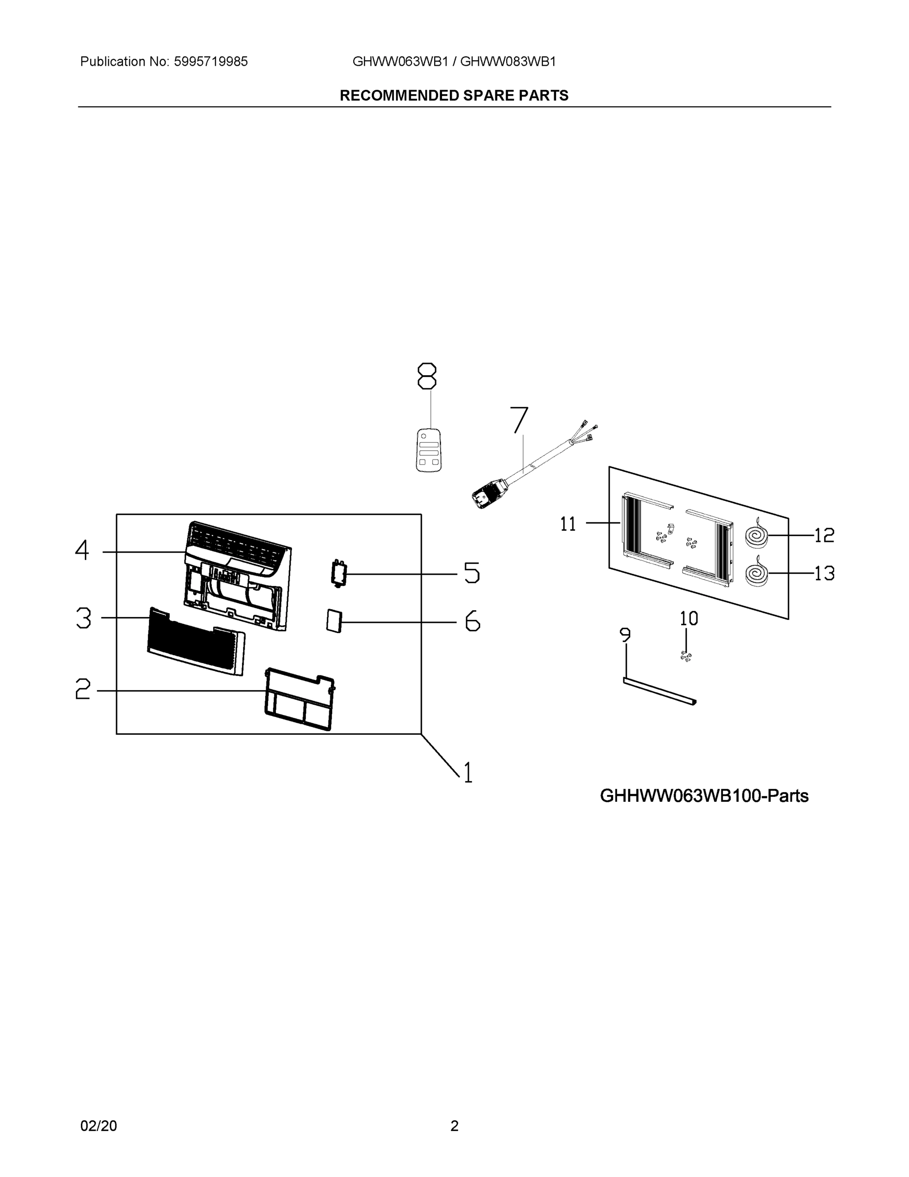 02 - RECOMMENDED SPARE PARTS