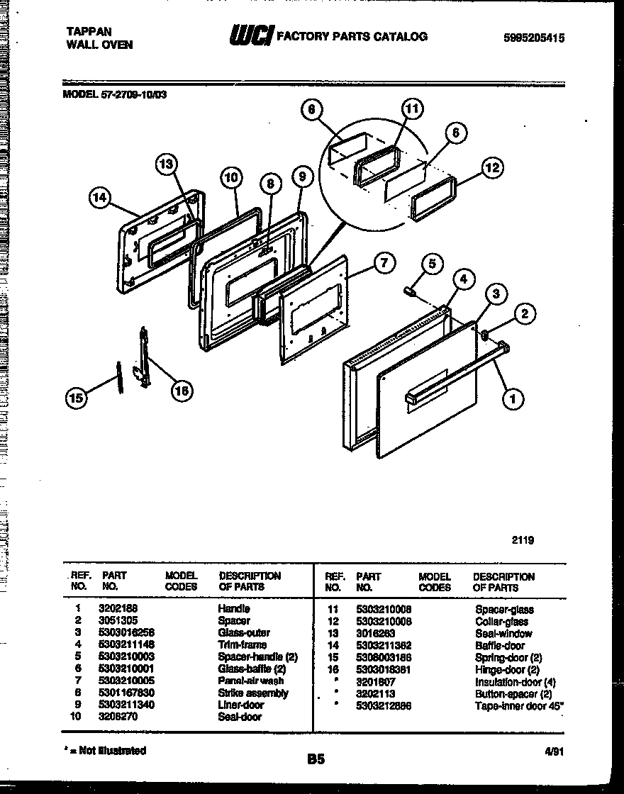 04 - LOWER OVEN DOOR PARTS