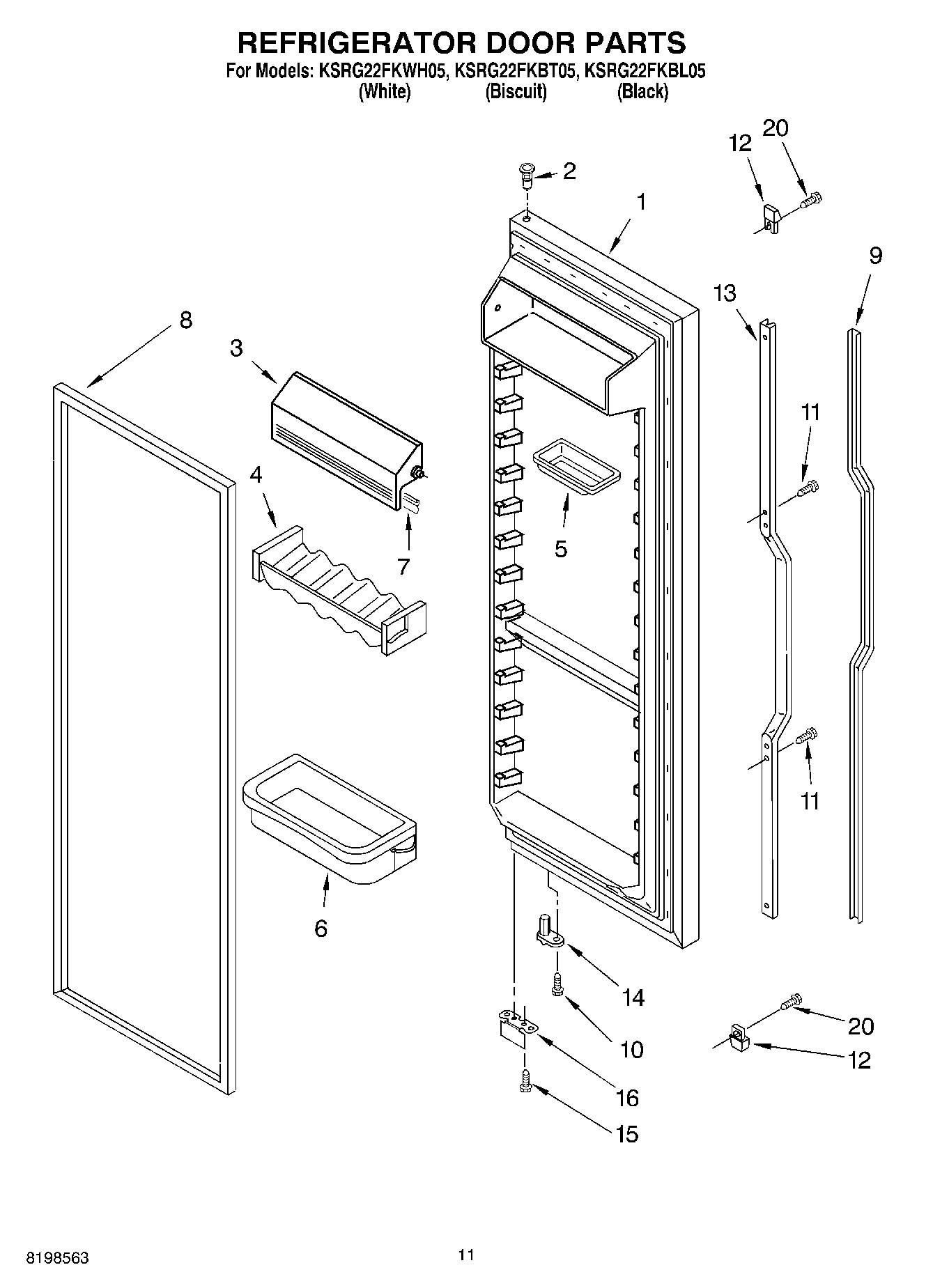 07 - REFRIGERATOR DOOR PARTS