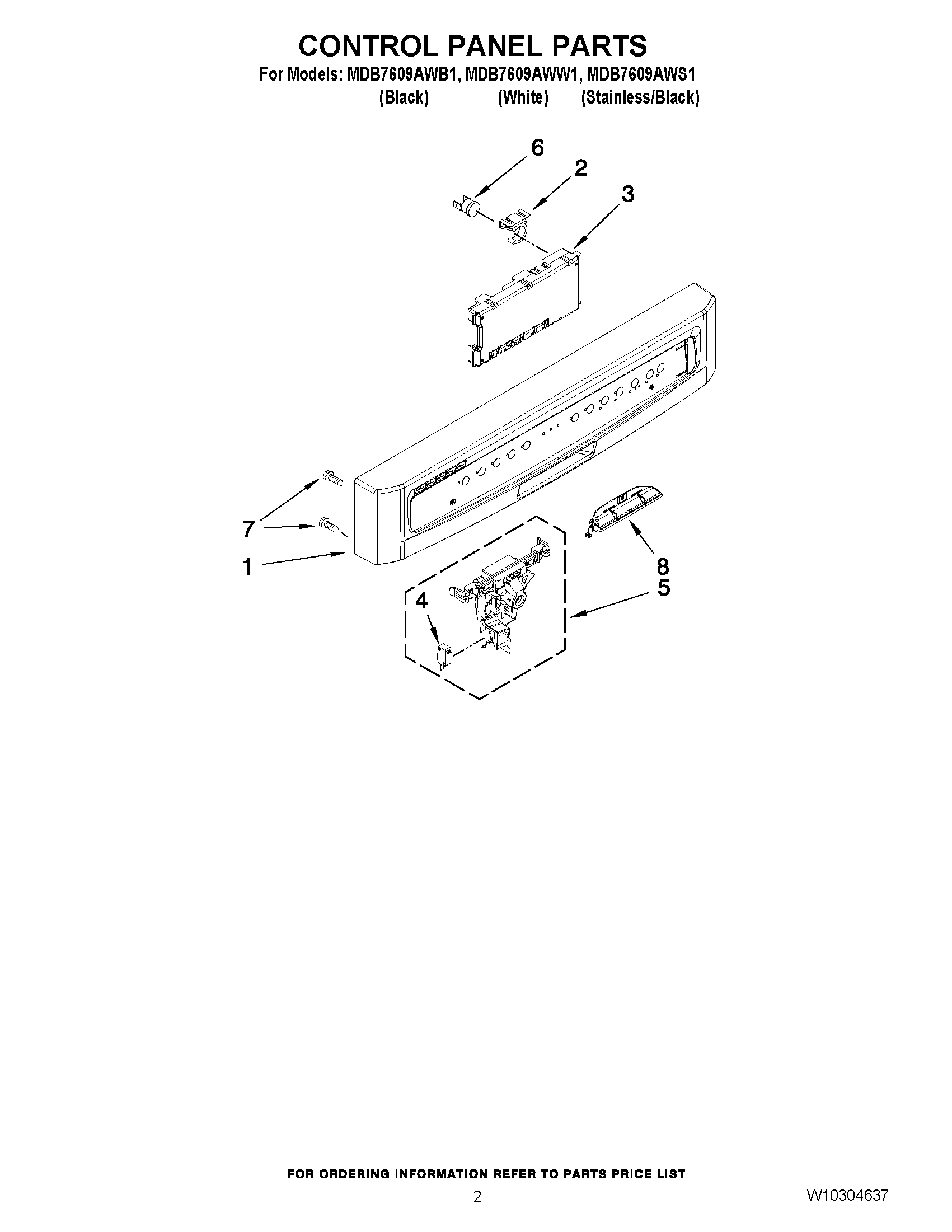 02 - CONTROL PANEL PARTS