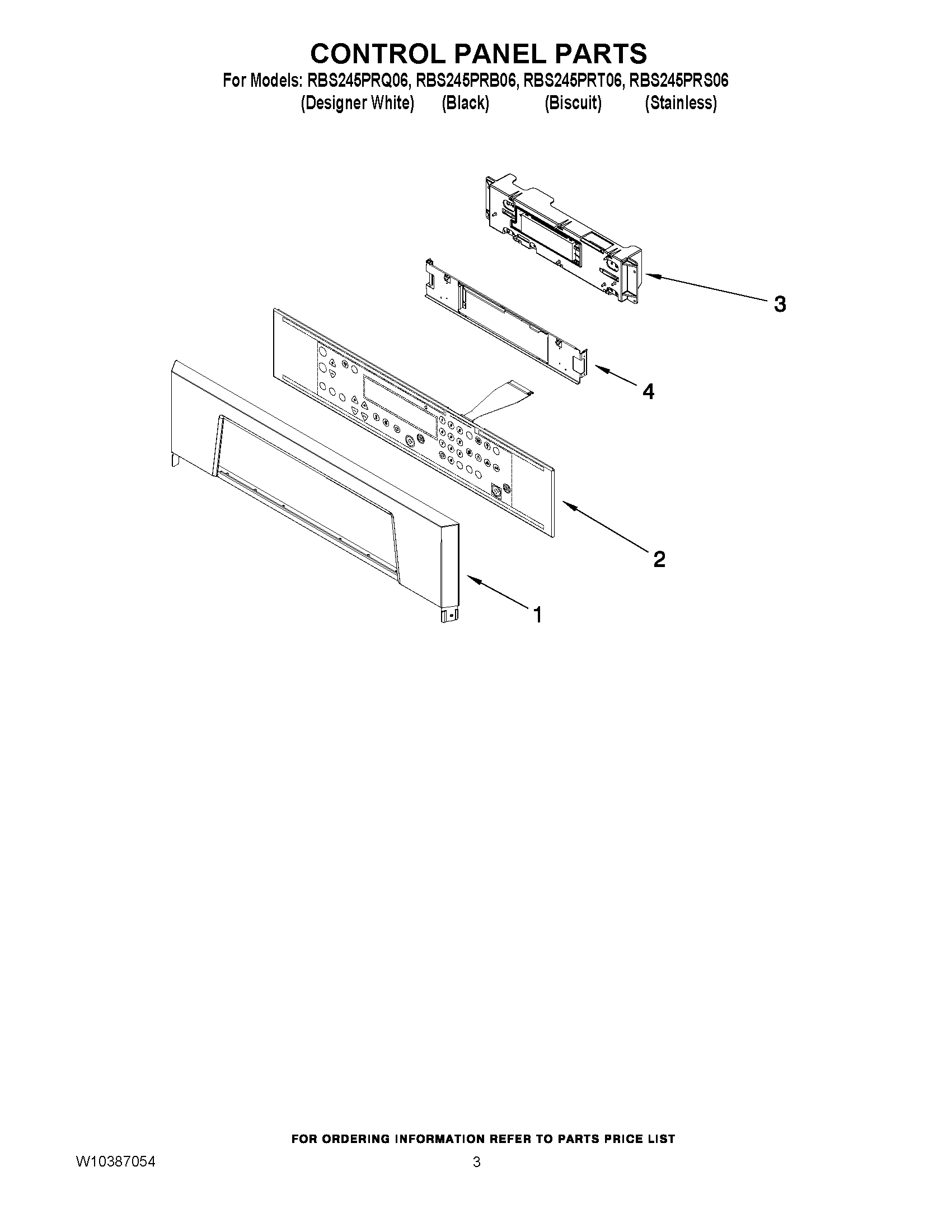 02 - CONTROL PANEL PARTS