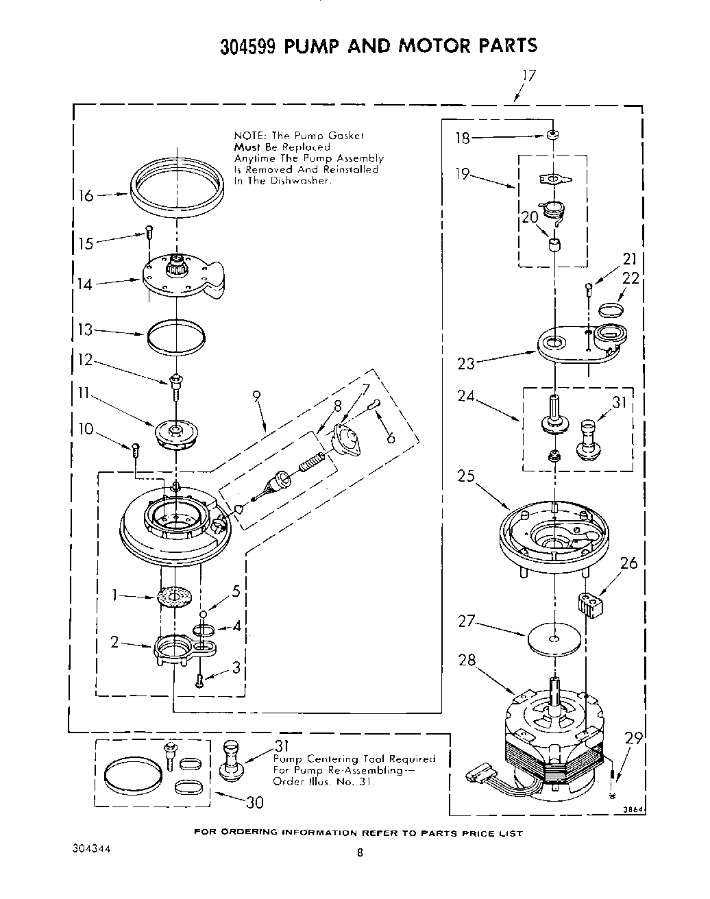 06 - 304599 PUMP AND MOTOR