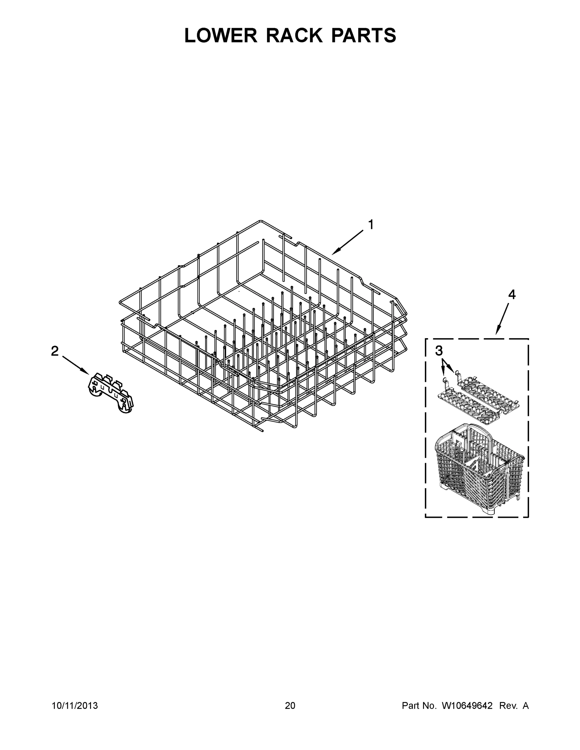 11 - LOWER RACK PARTS