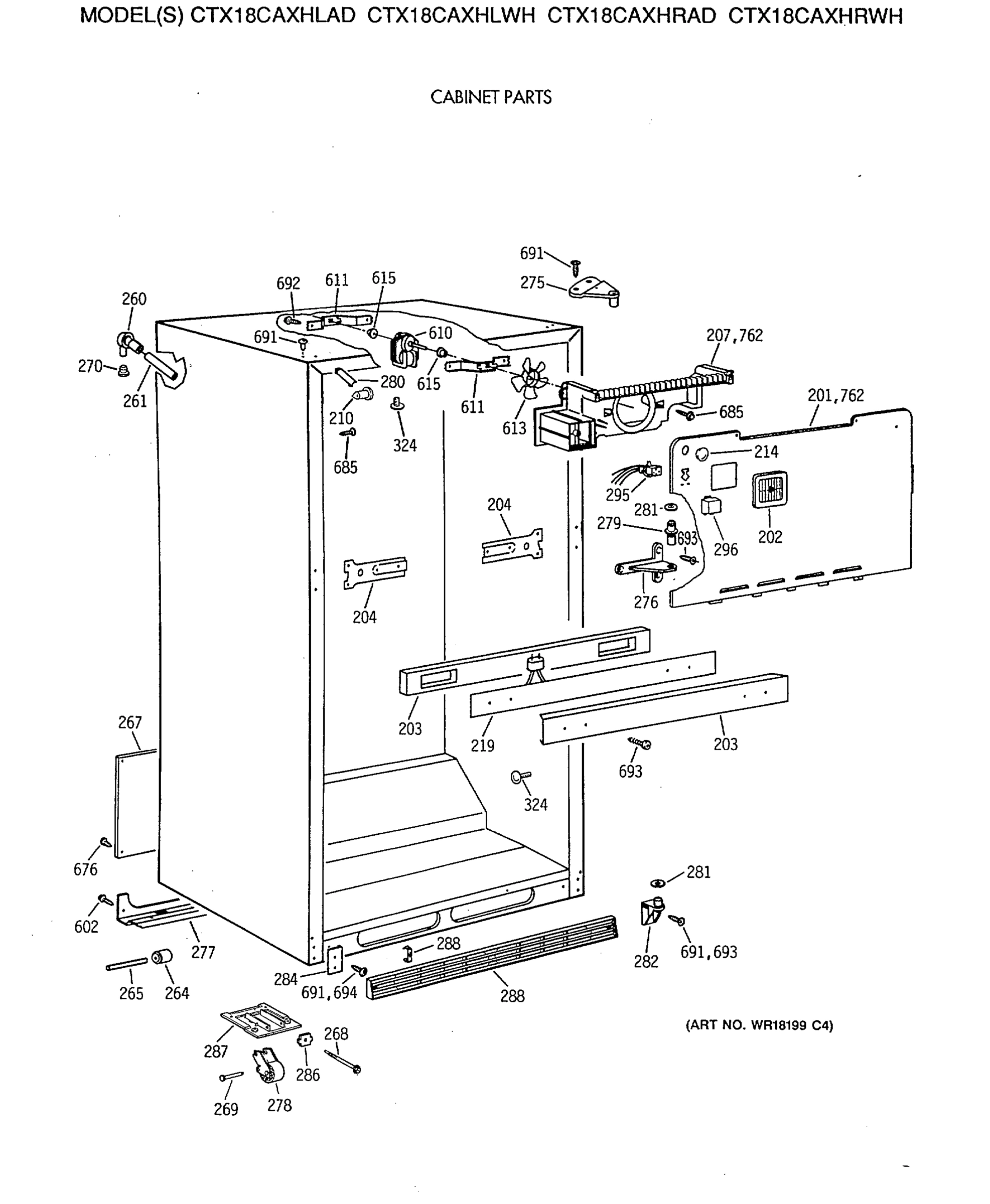 CABINET PARTS