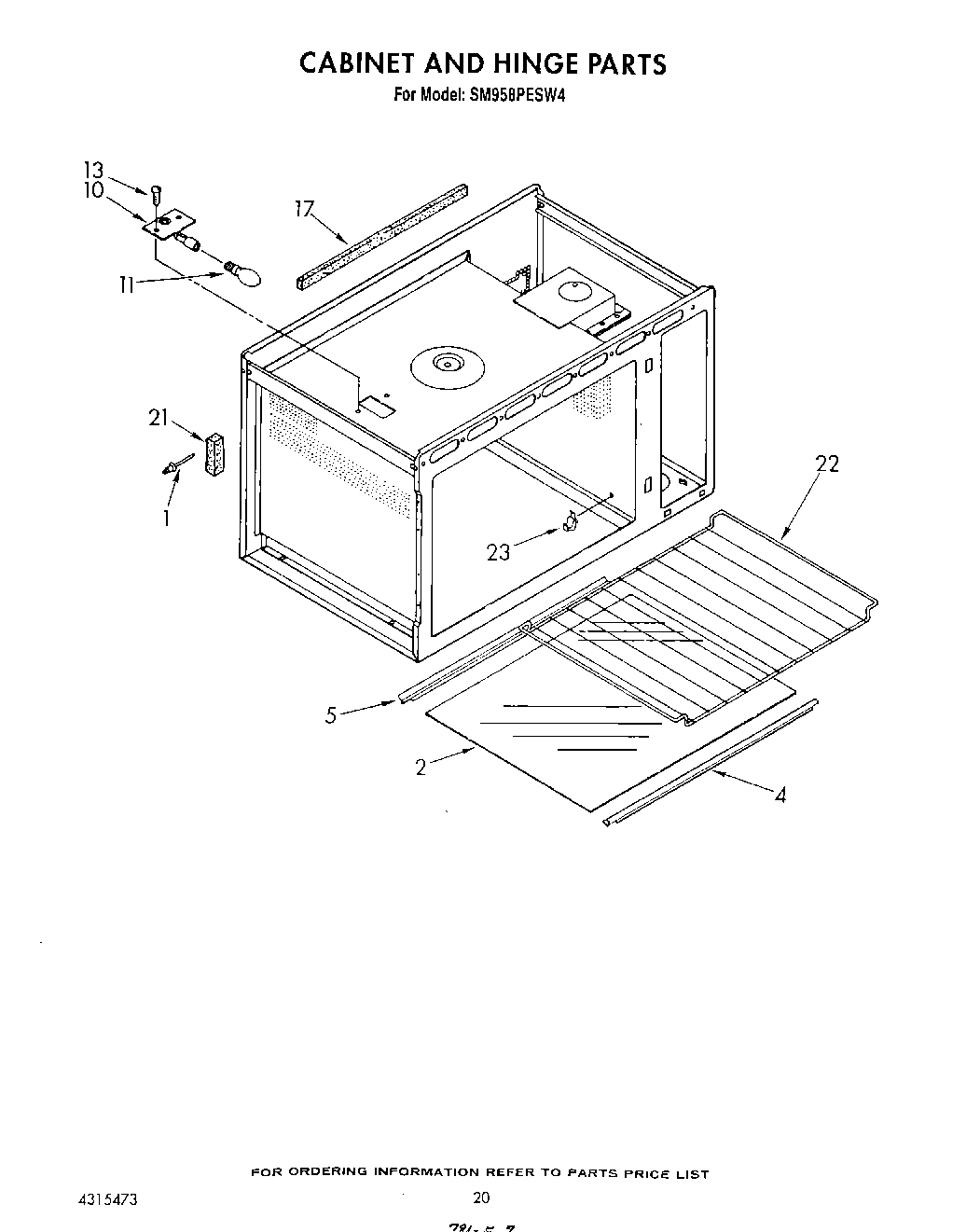 13 - CABINET AND HINGE
