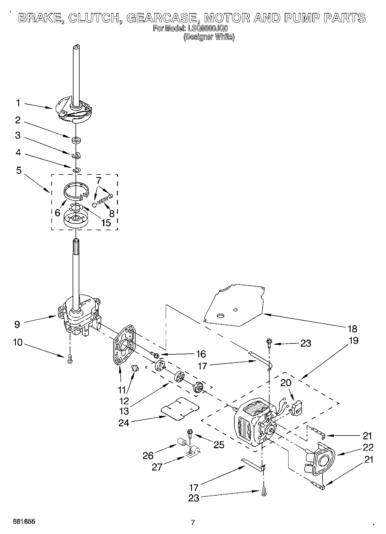 04 - BRAKE, CLUTCH, GEARCASE, MOTOR AND PUMP