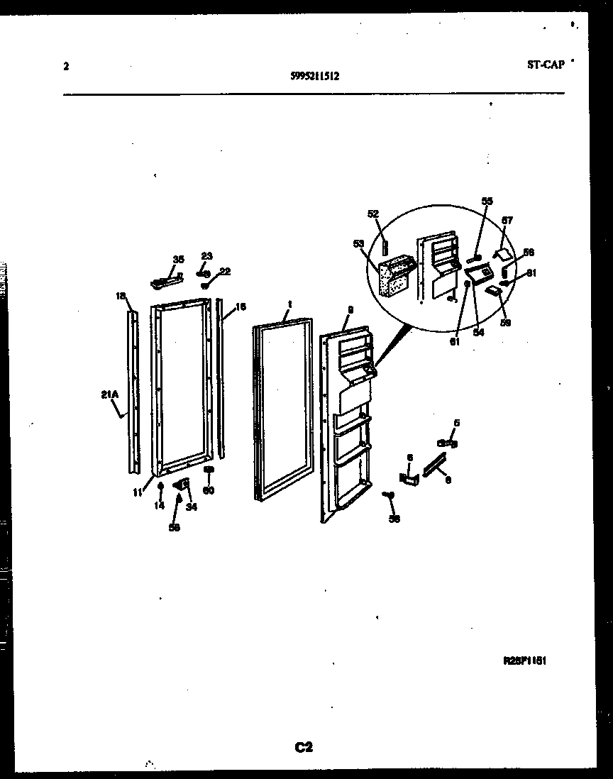 02 - FREEZER DOOR PARTS