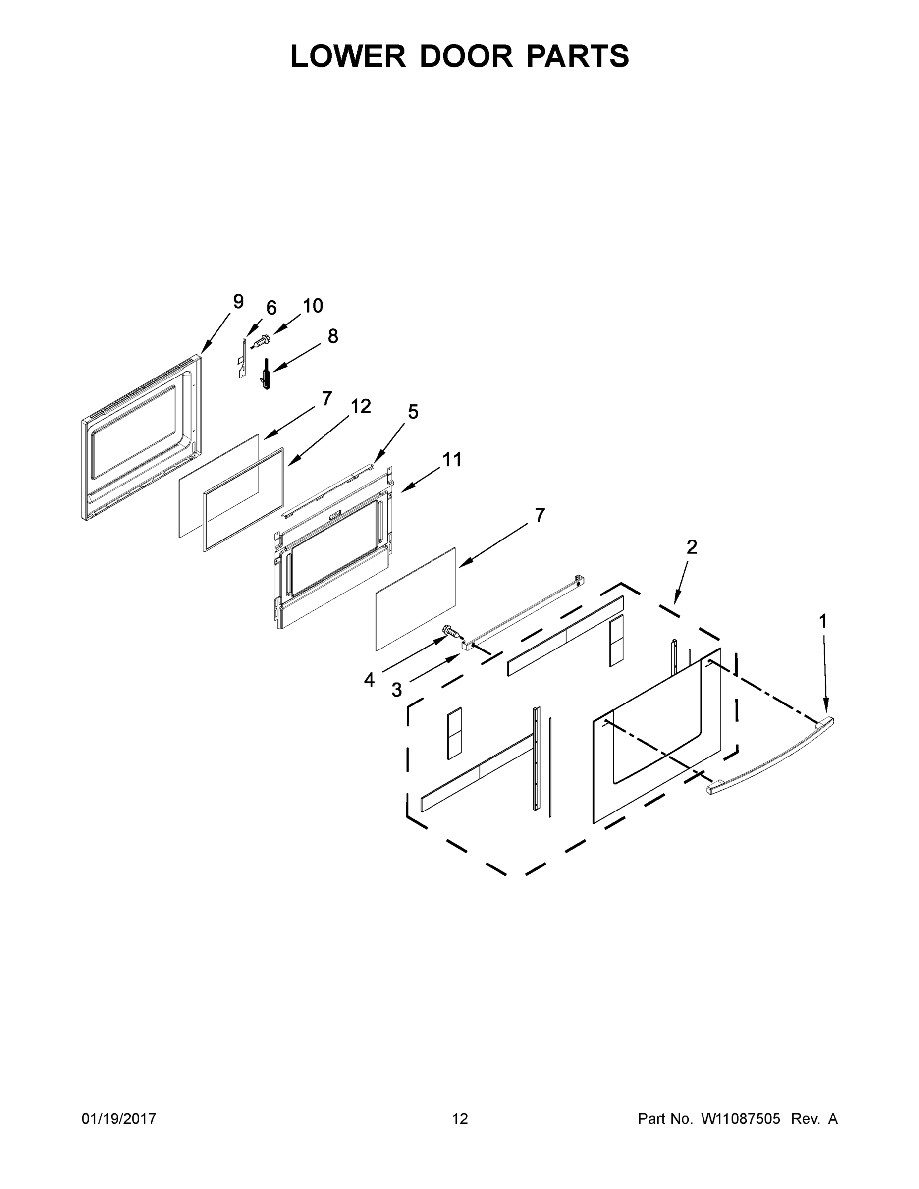 07 - LOWER DOOR PARTS
