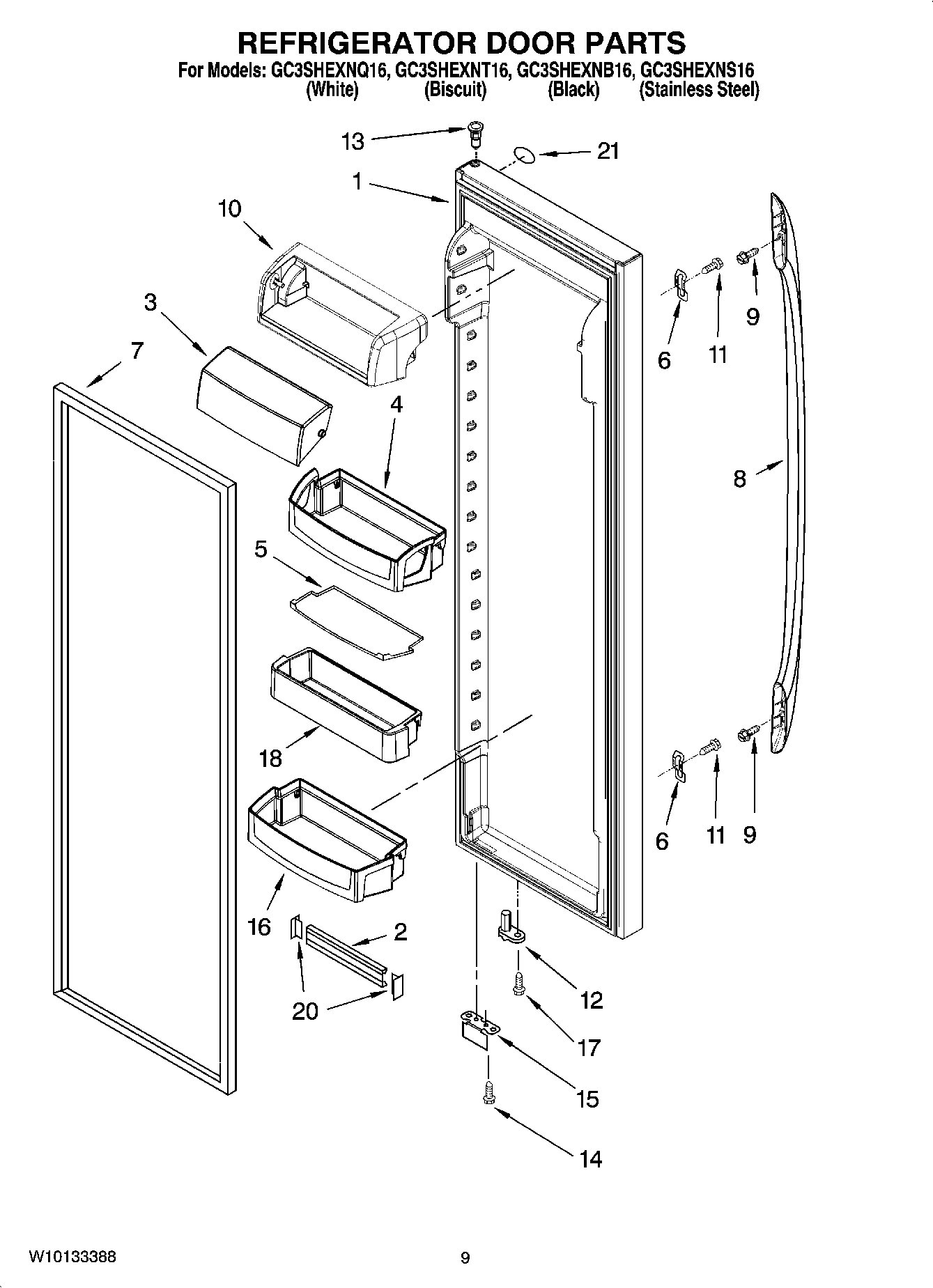 06 - REFRIGERATOR DOOR PARTS