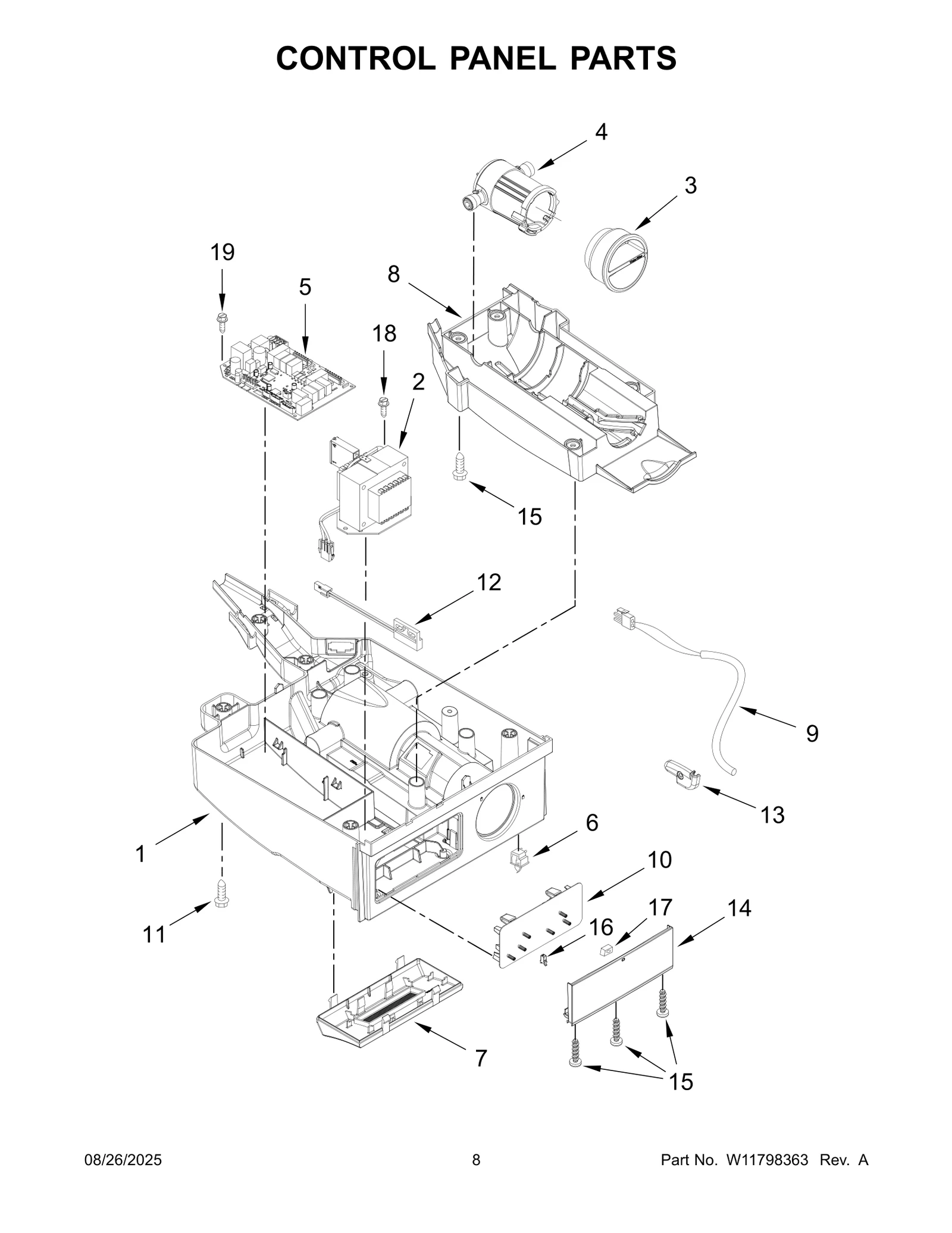 CONTROL PANEL PARTS