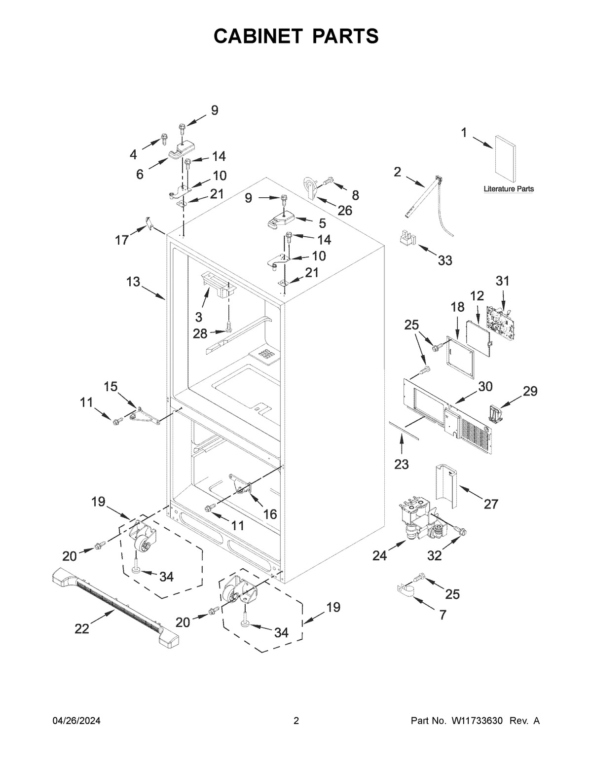 02 - CABINET PARTS