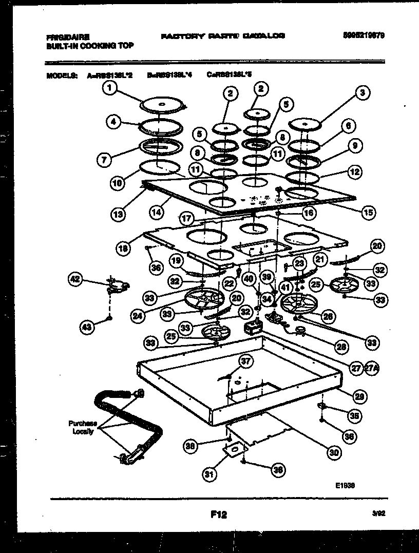02 - COOKTOP PARTS