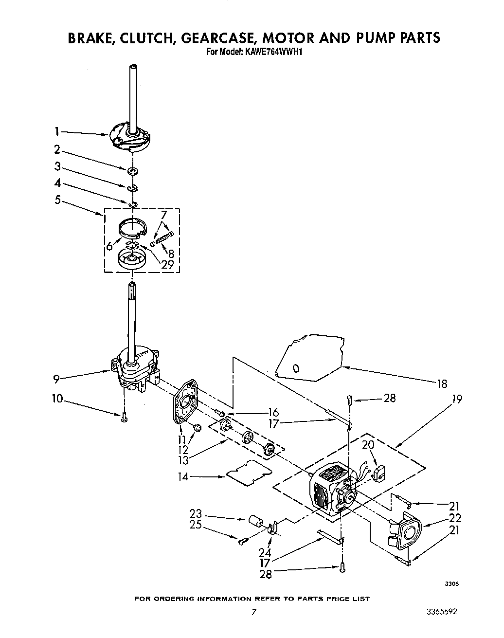 05 - BRAKE, CLUTCH, GEARCASE, MOTOR & PUMP