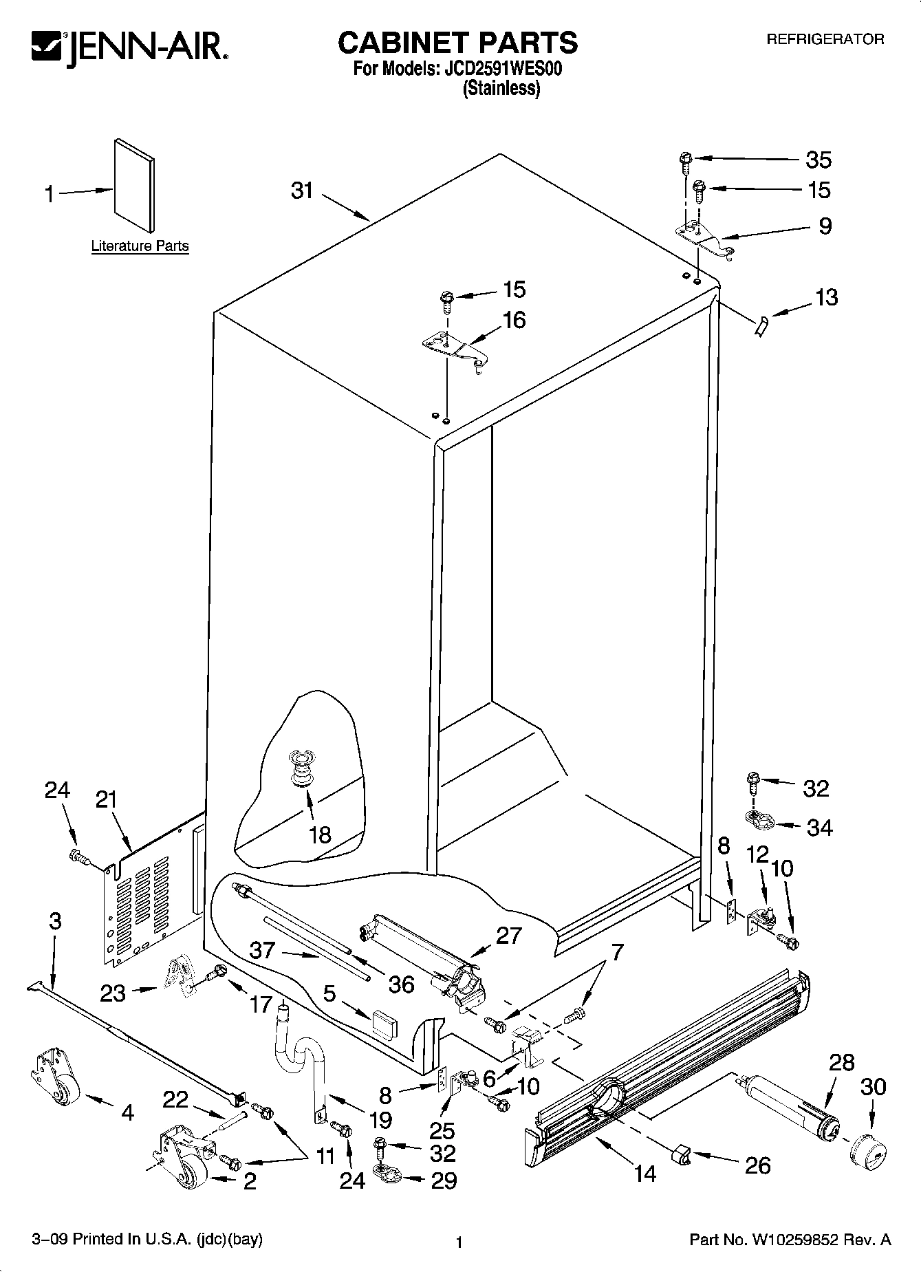01 - CABINET PARTS