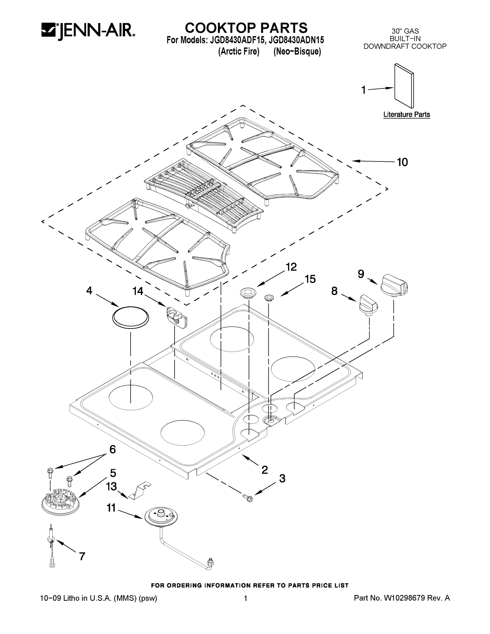 01 - COOKTOP PARTS