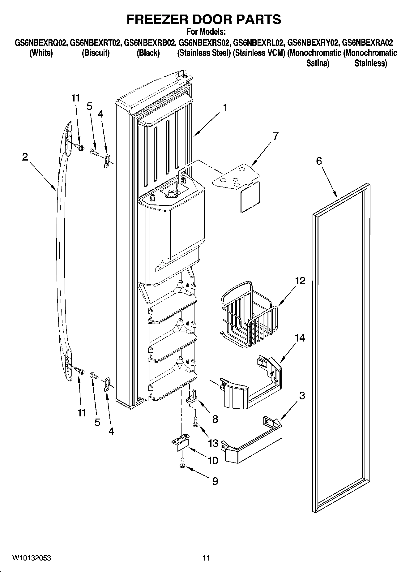 07 - FREEZER DOOR PARTS