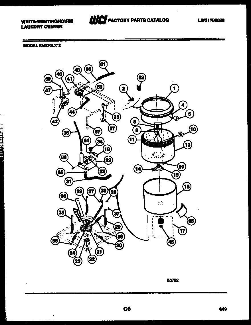 06 - TUBS, WATER VALVE AND LID SWITCH