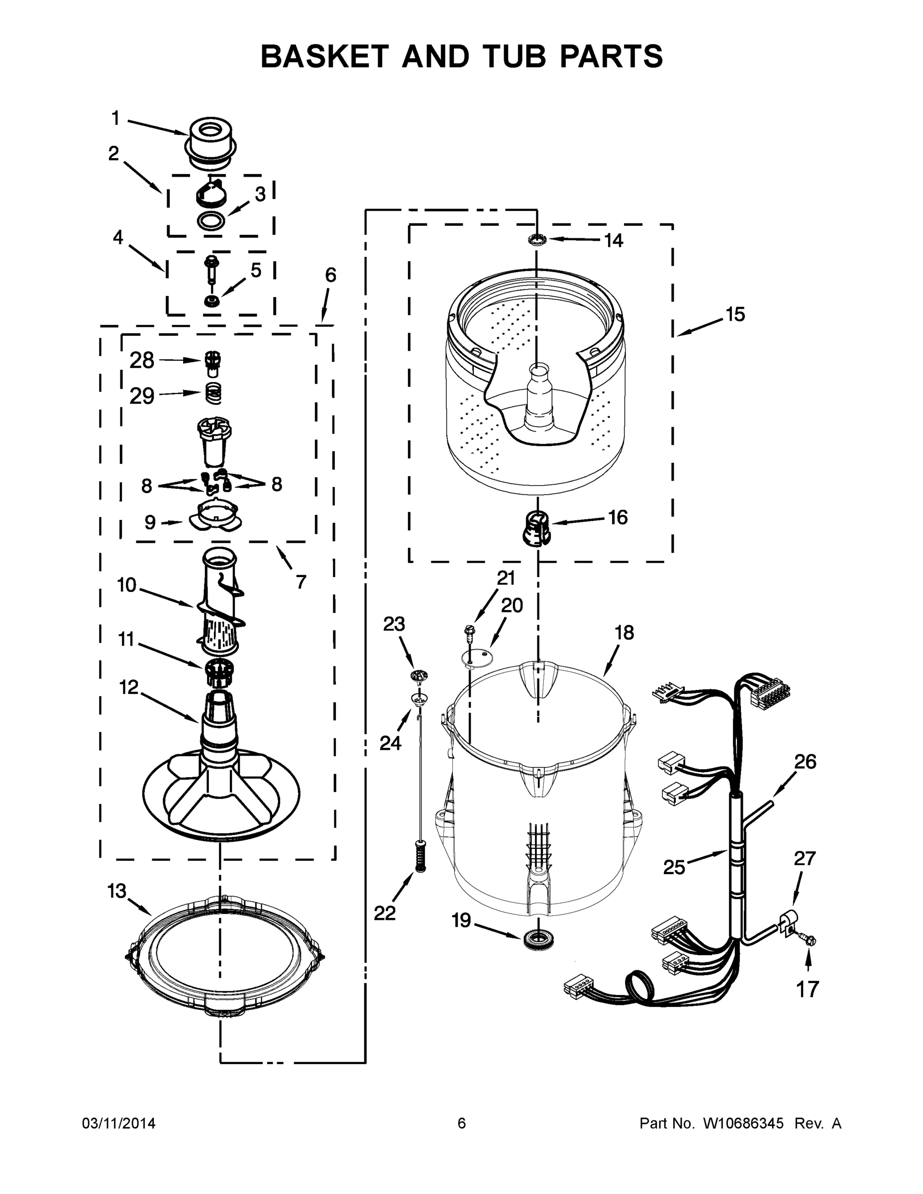 04 - BASKET AND TUB PARTS