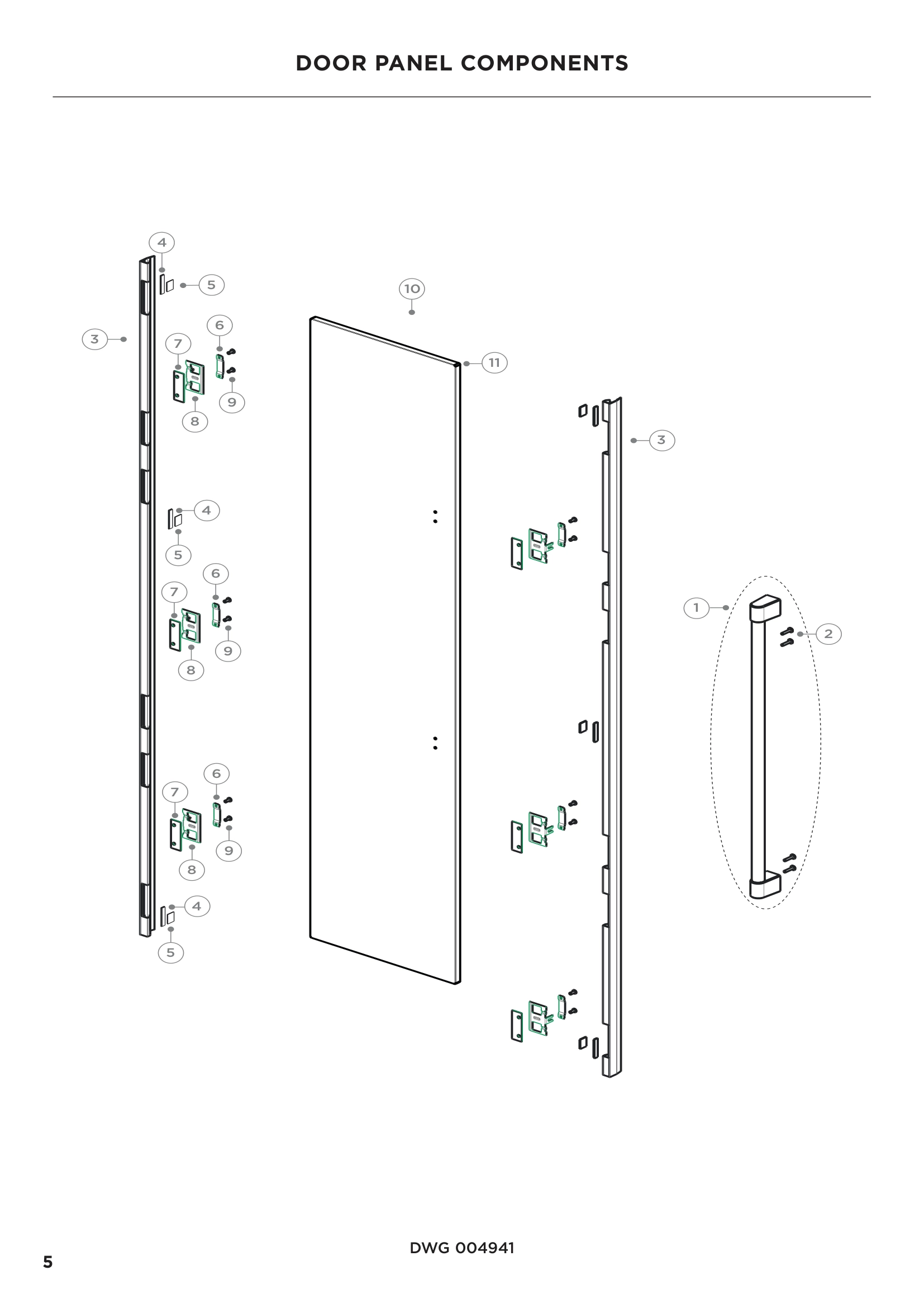 DOOR PANEL COMPONENTS