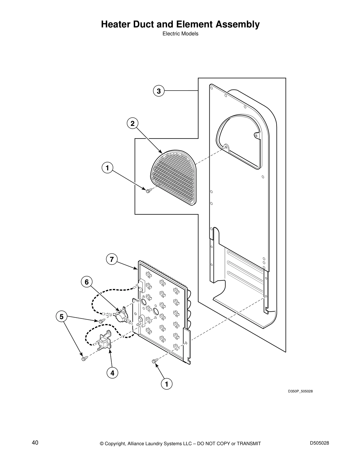 Heater Duct and Element Assembly