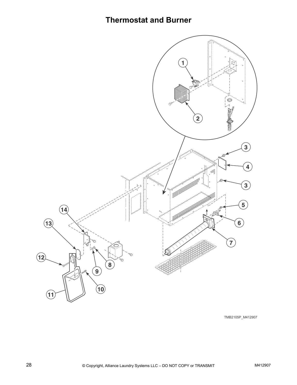 Thermostat and Burner
