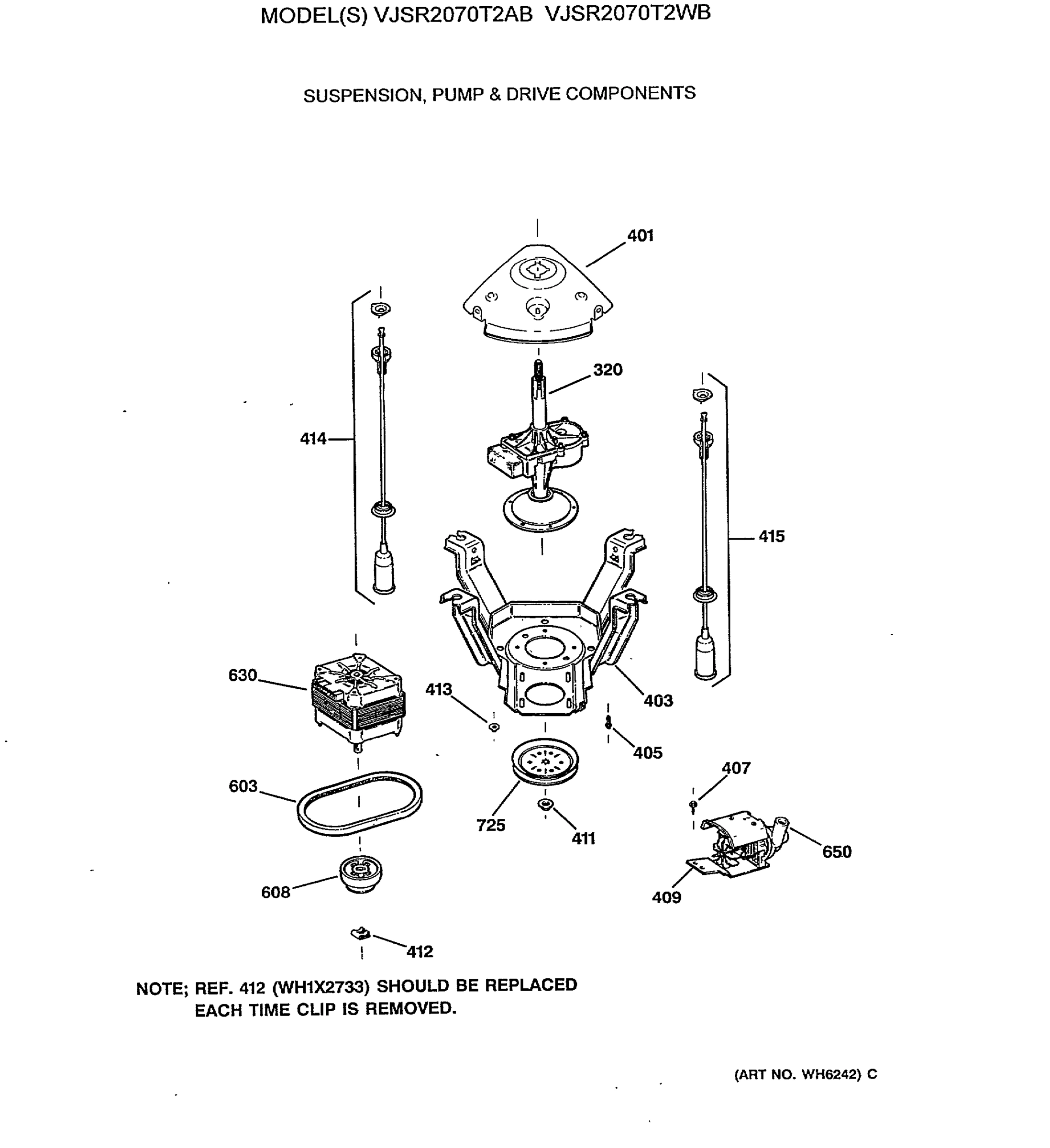 SUSPENSION, PUMP & DRIVE COMPONENTS