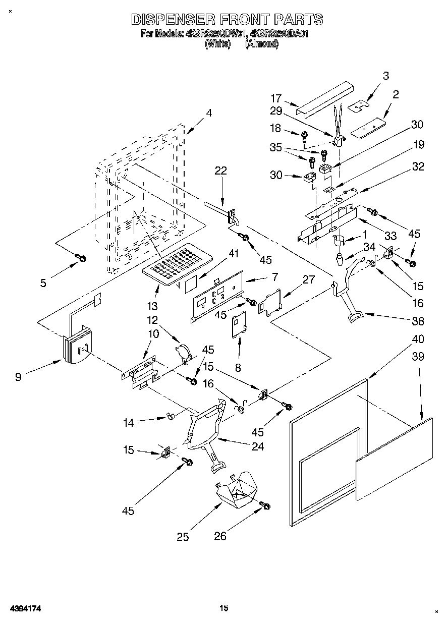 09 - DISPENSER FRONT