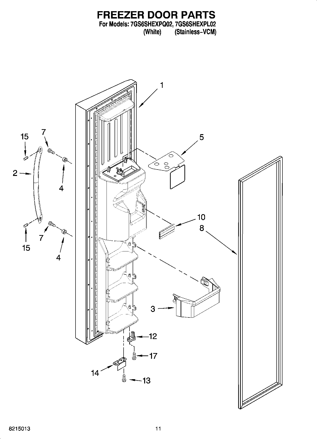 07 - FREEZER DOOR PARTS