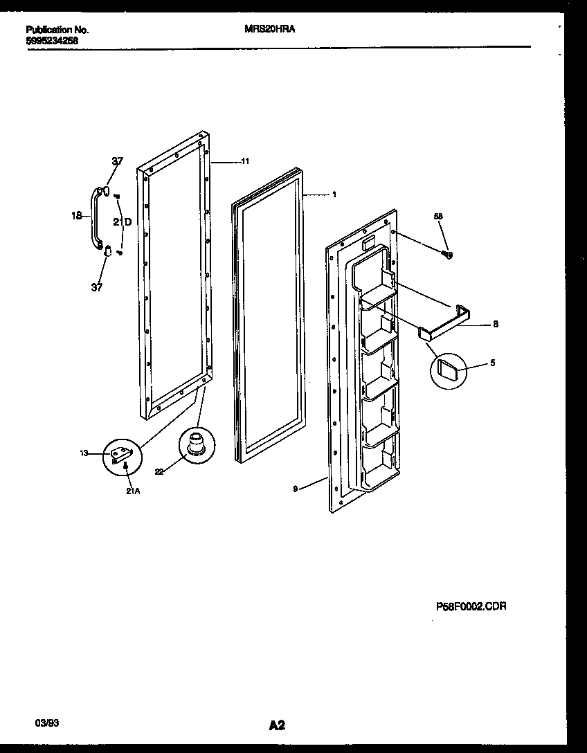 02 - FREEZER DOOR PARTS