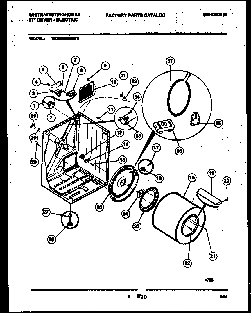 02 - CABINET AND COMPONENT PARTS
