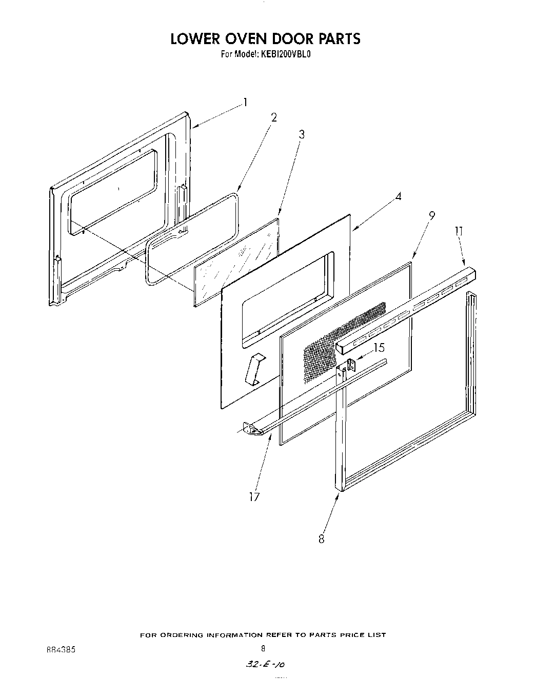 05 - LOWER OVEN DOOR , LIT/OPTIONAL